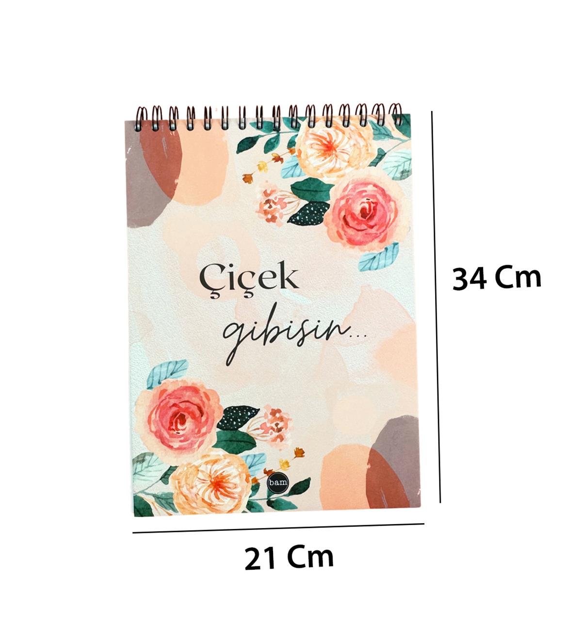 30x21Cm A4 Sketch Book - Eskiz Defteri - 270 Gr - 34 YaprakgiftmodaBAM-1047