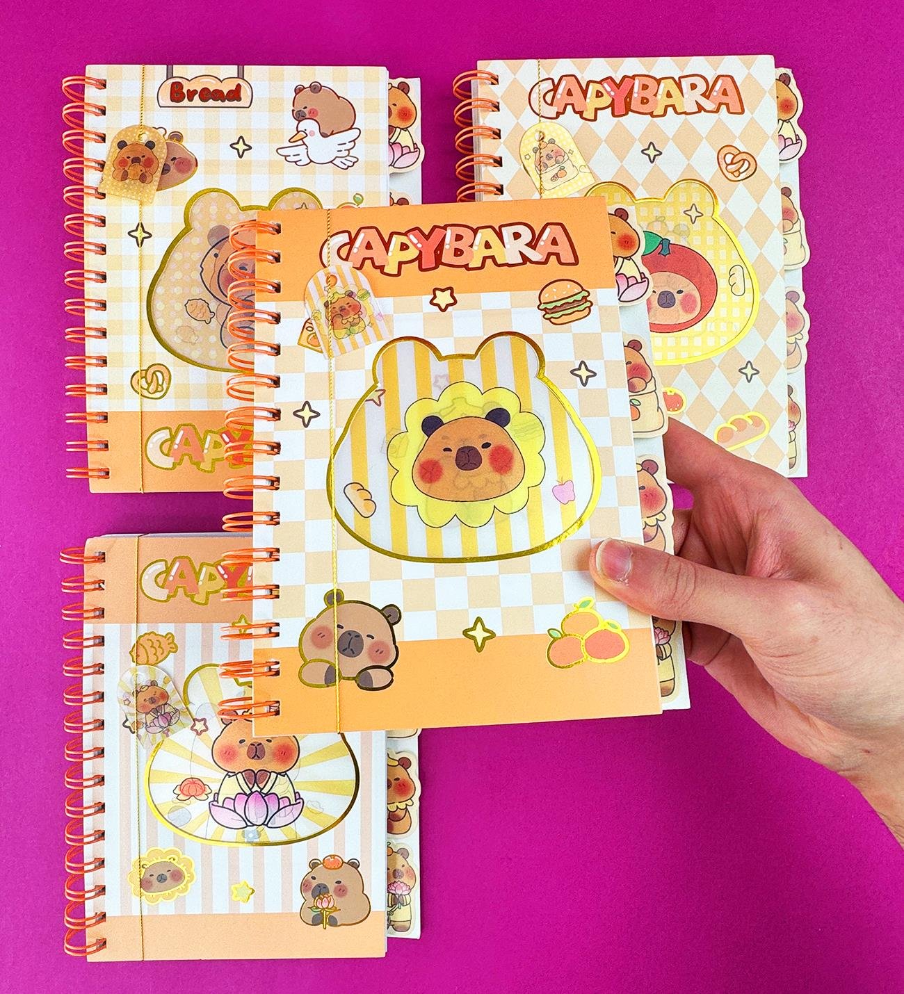 Capybara Hologram Kapaklı DeftergiftmodaBM-1552