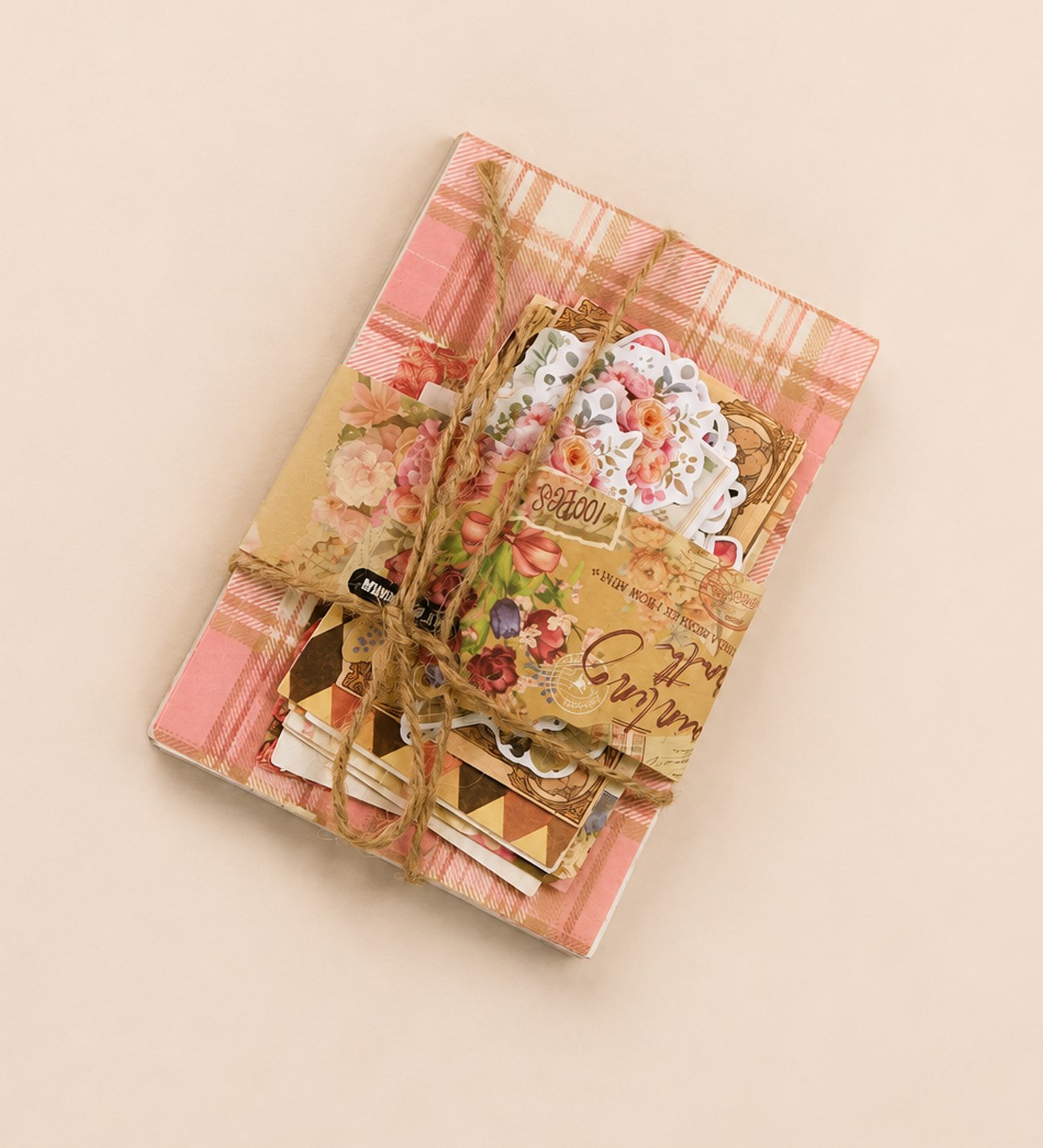 Vintage Scrapbook Başlangıç Dekoratif Kağıt Seti giftmodaBM-2584