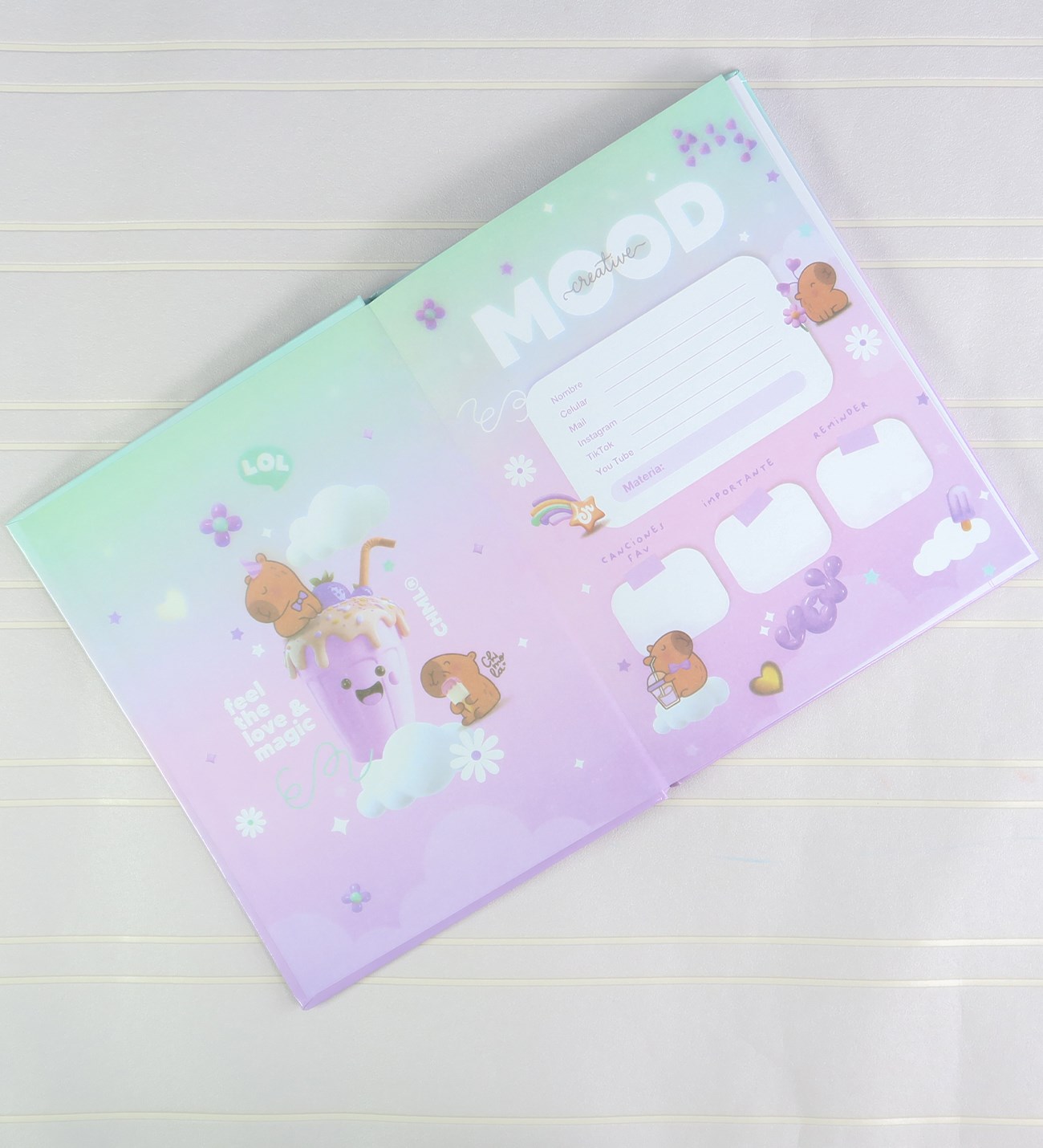 Pastel Renk Geçişli A5 Çizgili Defter BM-2322giftmodaBM-2322