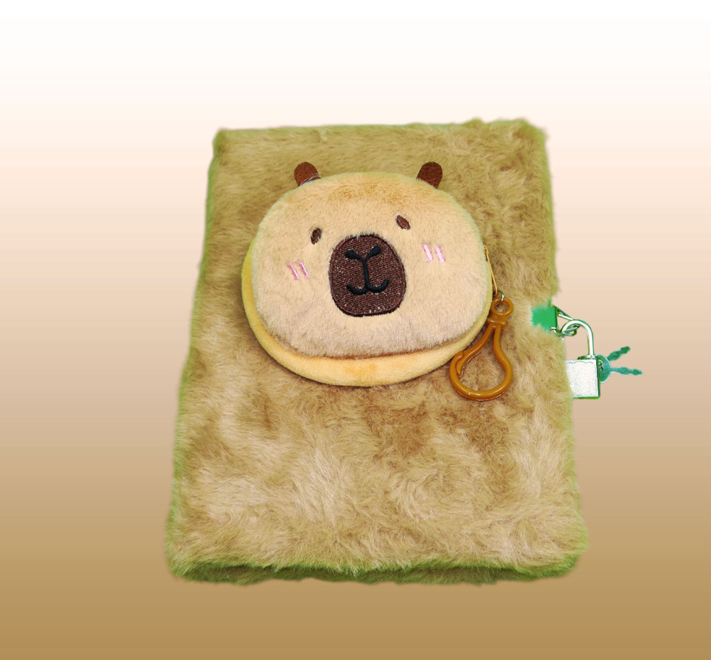 Peluş Capybara Kilitli Günlük DeftergiftmodaBM-2120