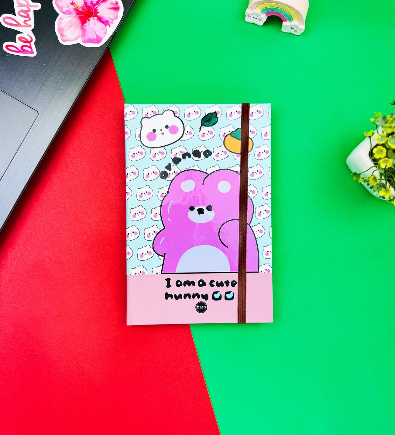 Orange Tasarımlı Lastikli DeftergiftmodaBAM-1270