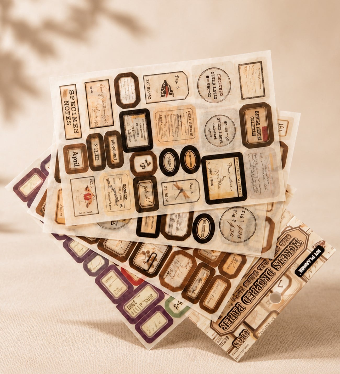 Retro Etiket Scrapbook StickergiftmodaBM-2597