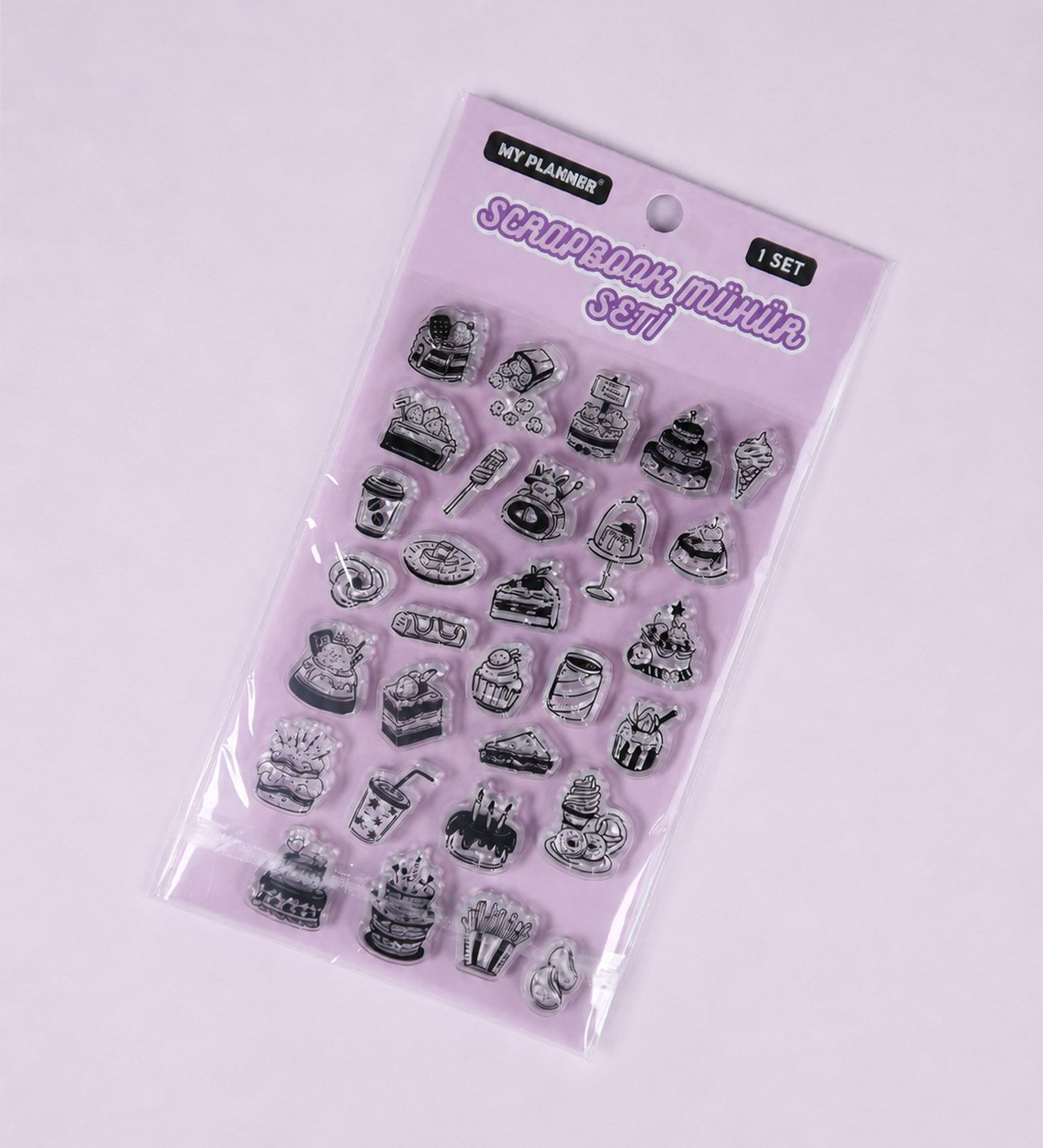 Şeffaf Silikon Scrapbook Mühür SetigiftmodaBM-2679