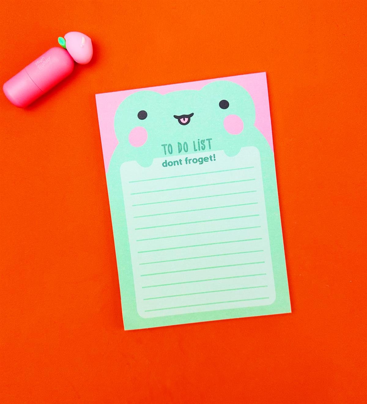 Kurbağa 2 Tasarımlı To Do List Yapılacak Listesi	giftmodaBAM-Pln-10	