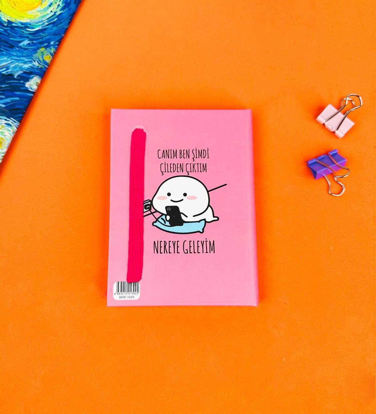 Canım Ben Şimdi Çileden Çıktım Tasarımlı Sert Kapaklı Mini DeftergiftmodaBam-1029-15	