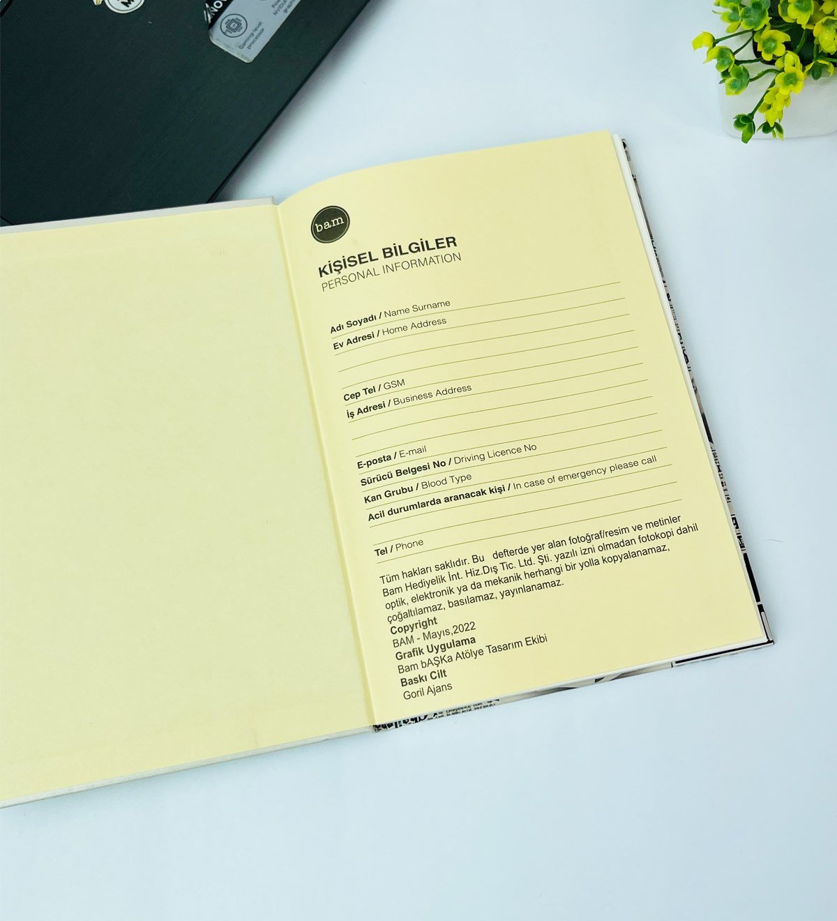 Girl Power Tasarımlı Lastikli DeftergiftmodaGmd100439