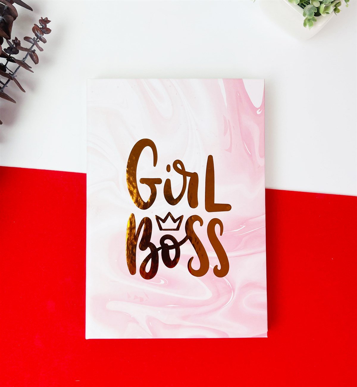 Girl Boss Tasarımlı Lastikli DeftergiftmodaGmd100173