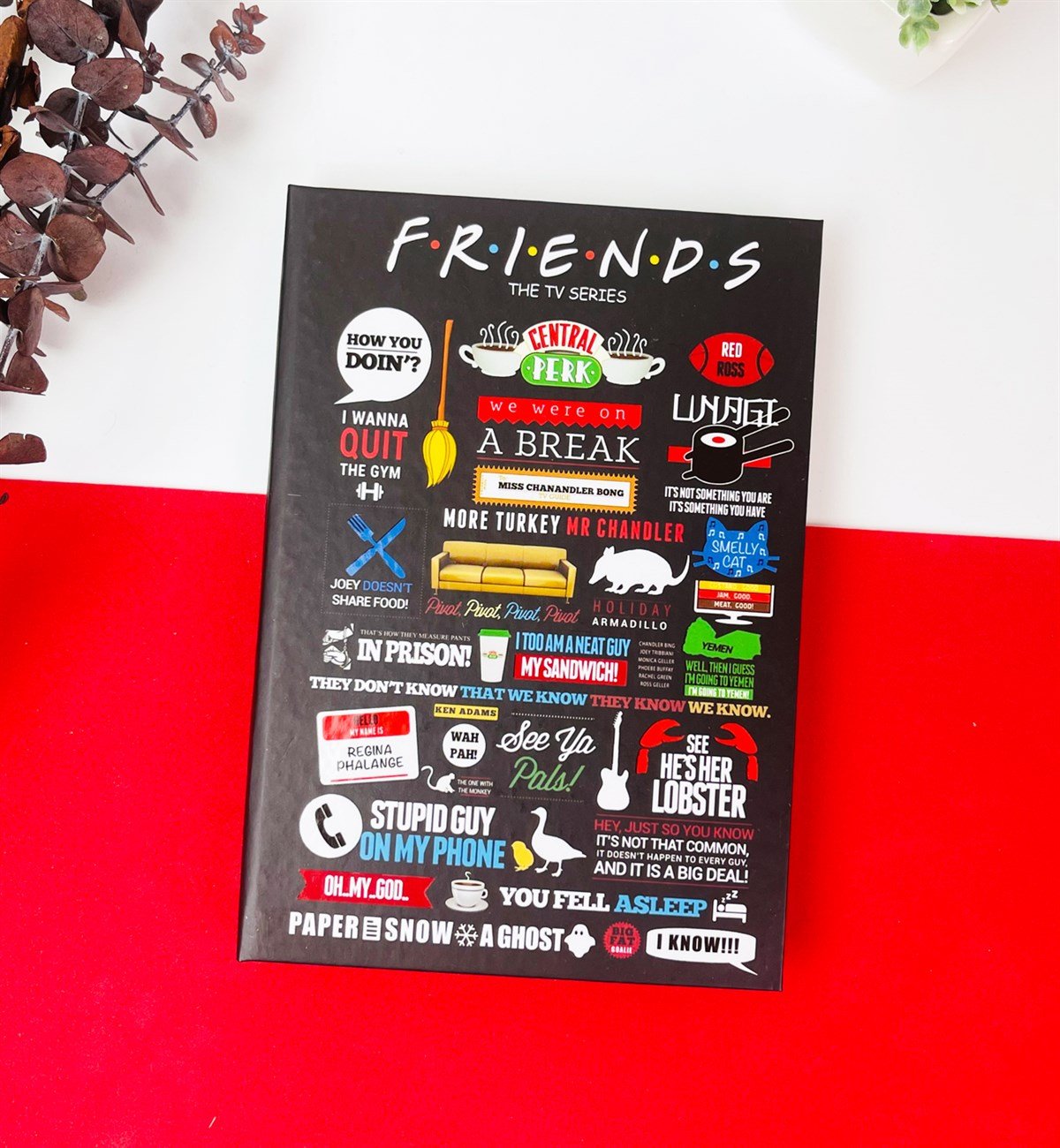 Friends Tasarımlı Lastikli DeftergiftmodaGmd100167