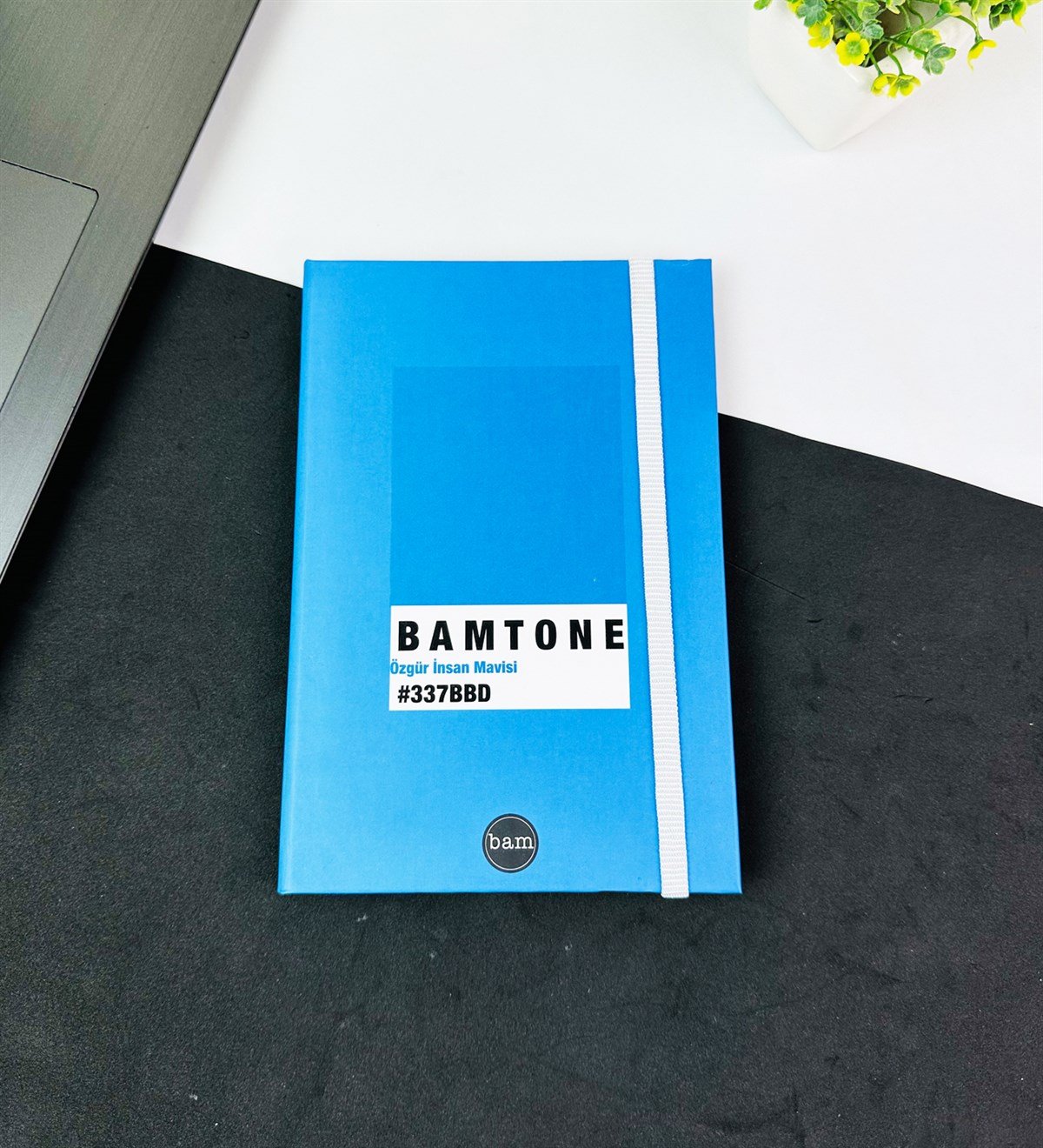 Bam Tone Özgür İnsan Mavisi Tasarımlı Lastikli DeftergiftmodaGMD0001-5