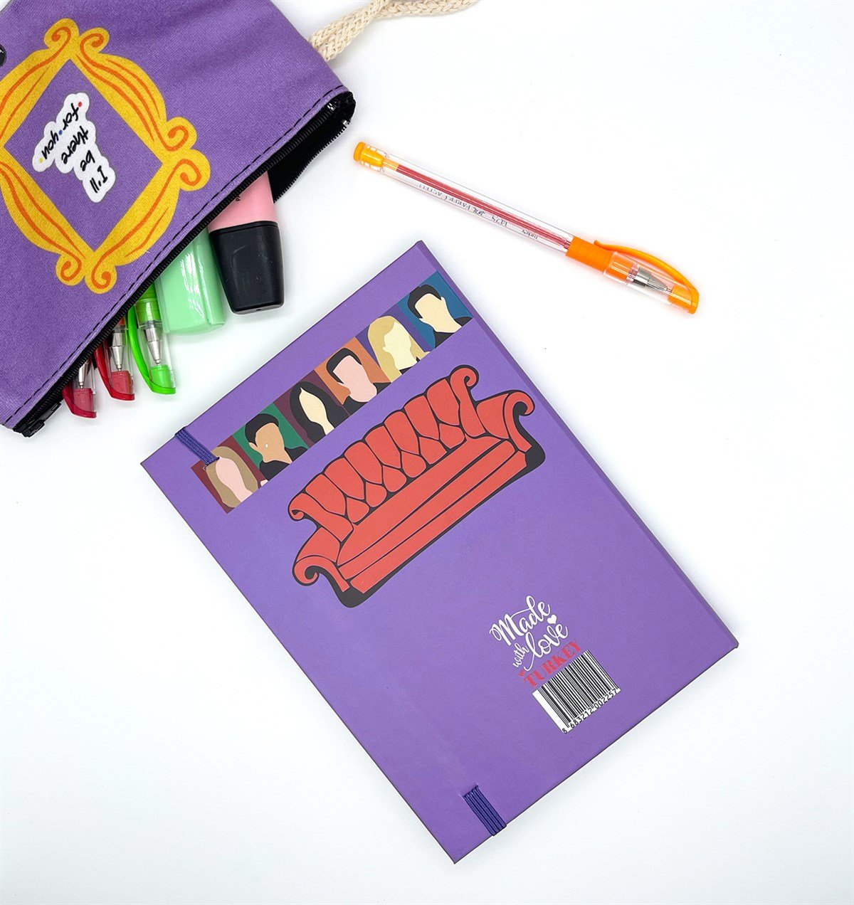 Senin İçin Orda Olacağım Tasarımlı Lastikli Defter	giftmodaGmd100088