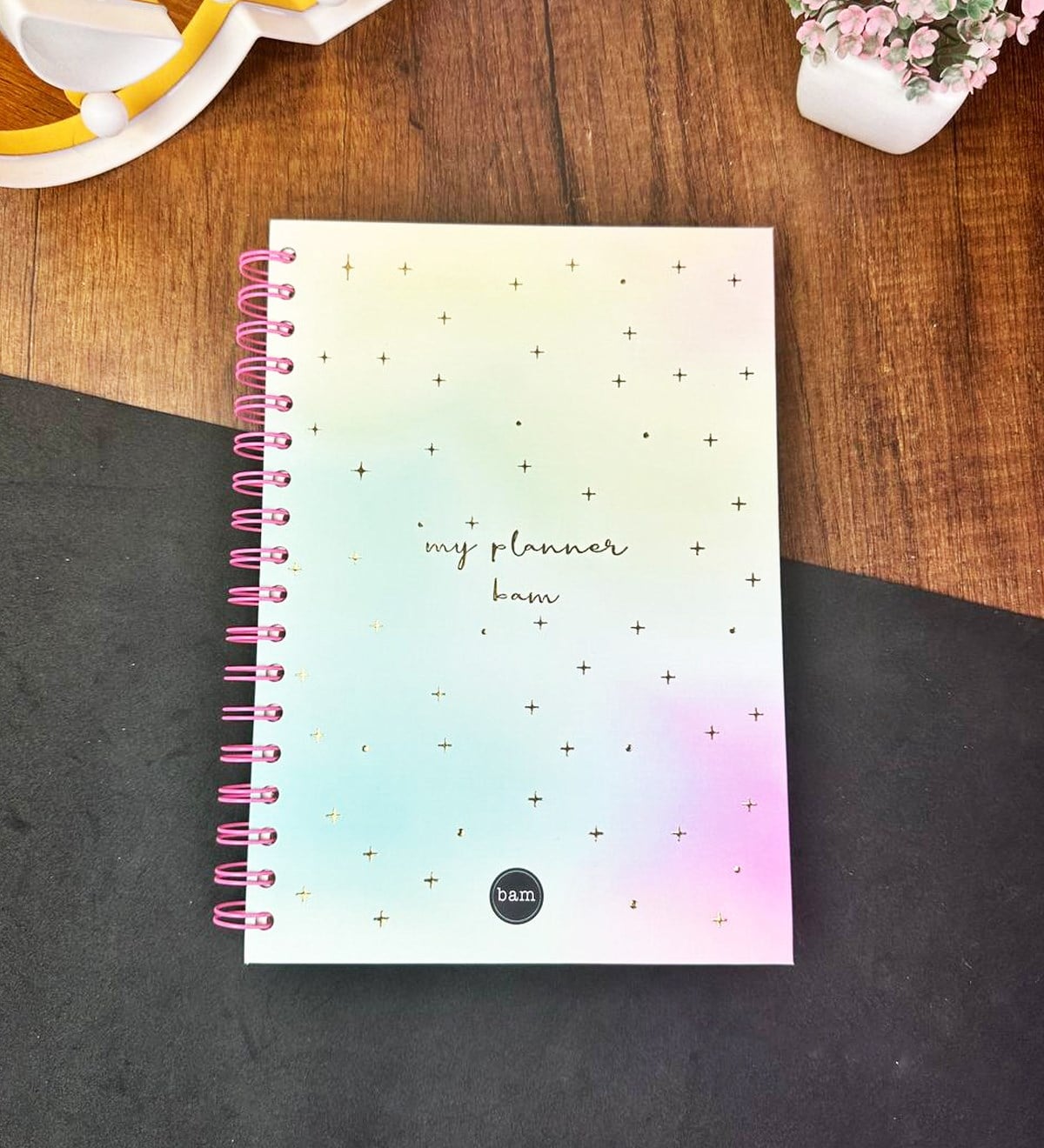 My Planner Tasarımlı Çizgili Spiralli DeftergiftmodaGmd100639