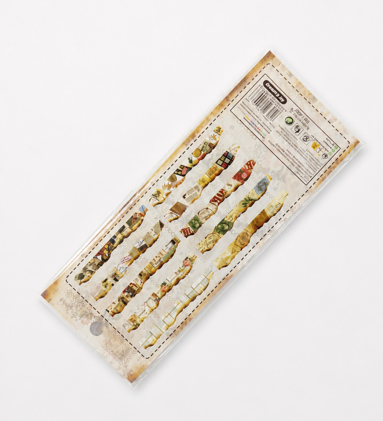 Şeffaf Vintage Scrapbook StickergiftmodaBM-2600