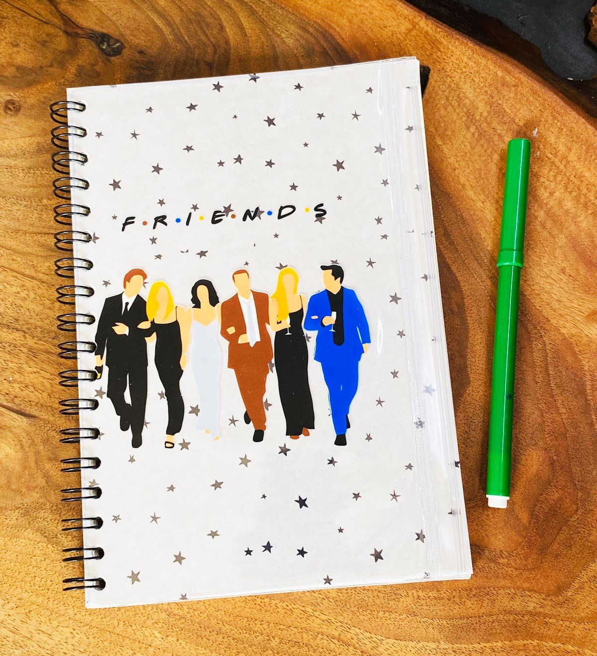 Friends Tasarımlı Çanta Kapaklı Spiralli DeftergiftmodaGmd100319