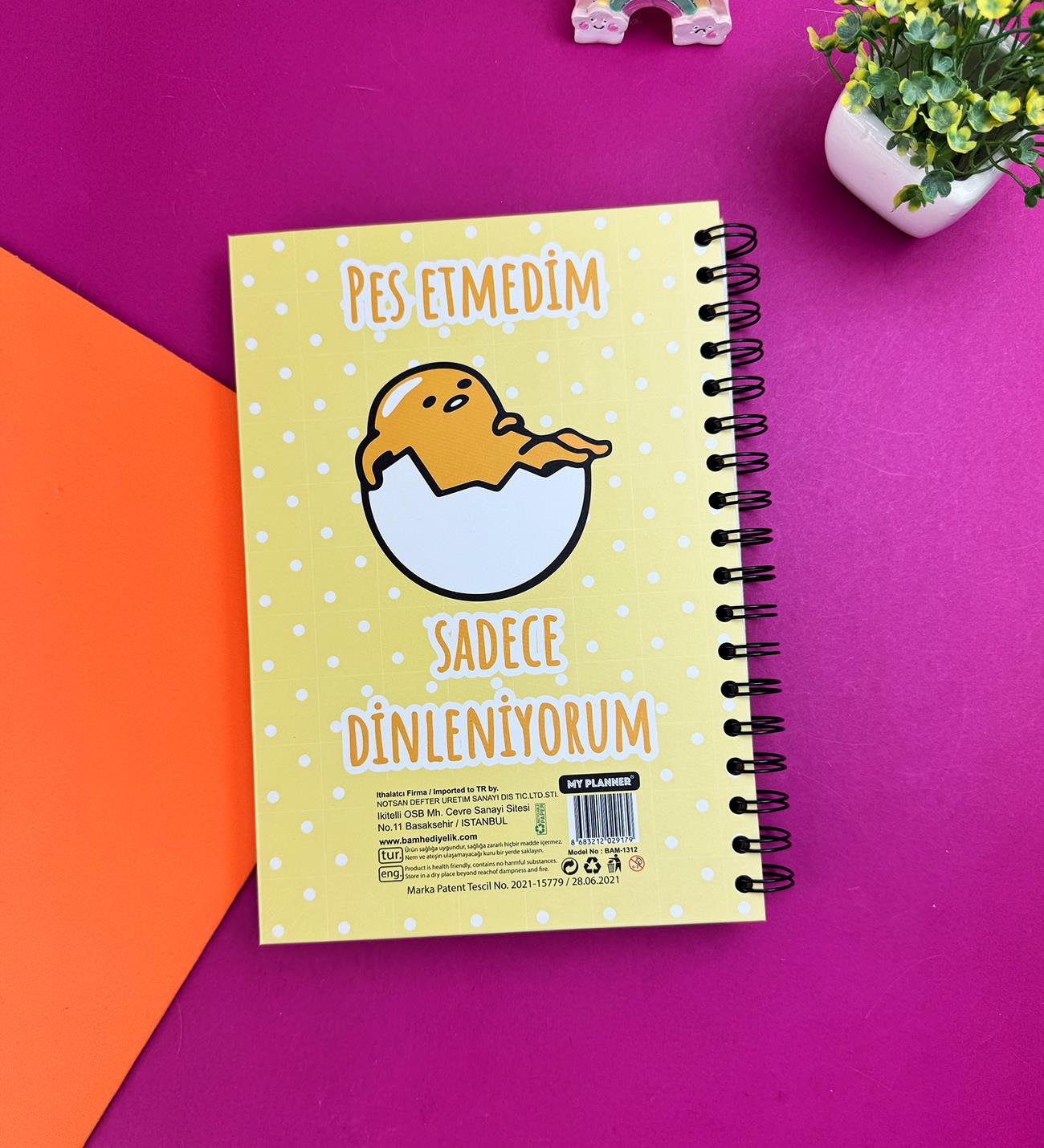 Pes Etmedim Dinleniyorum Tasarımlı Konuşan AjandagiftmodaBam-1312