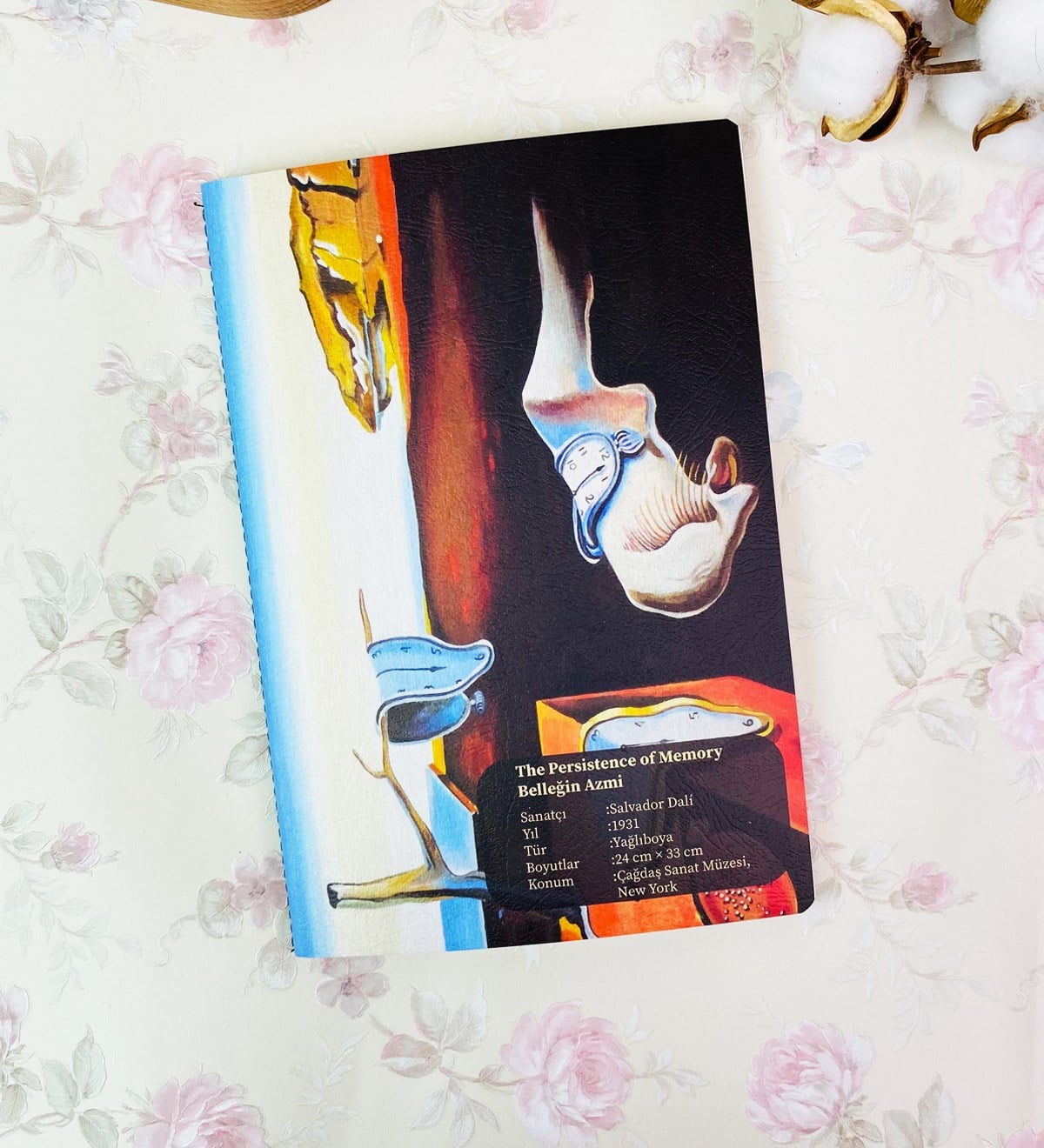 Belleğin Azmi Tasarımlı Art DeftergiftmodaGmd100251