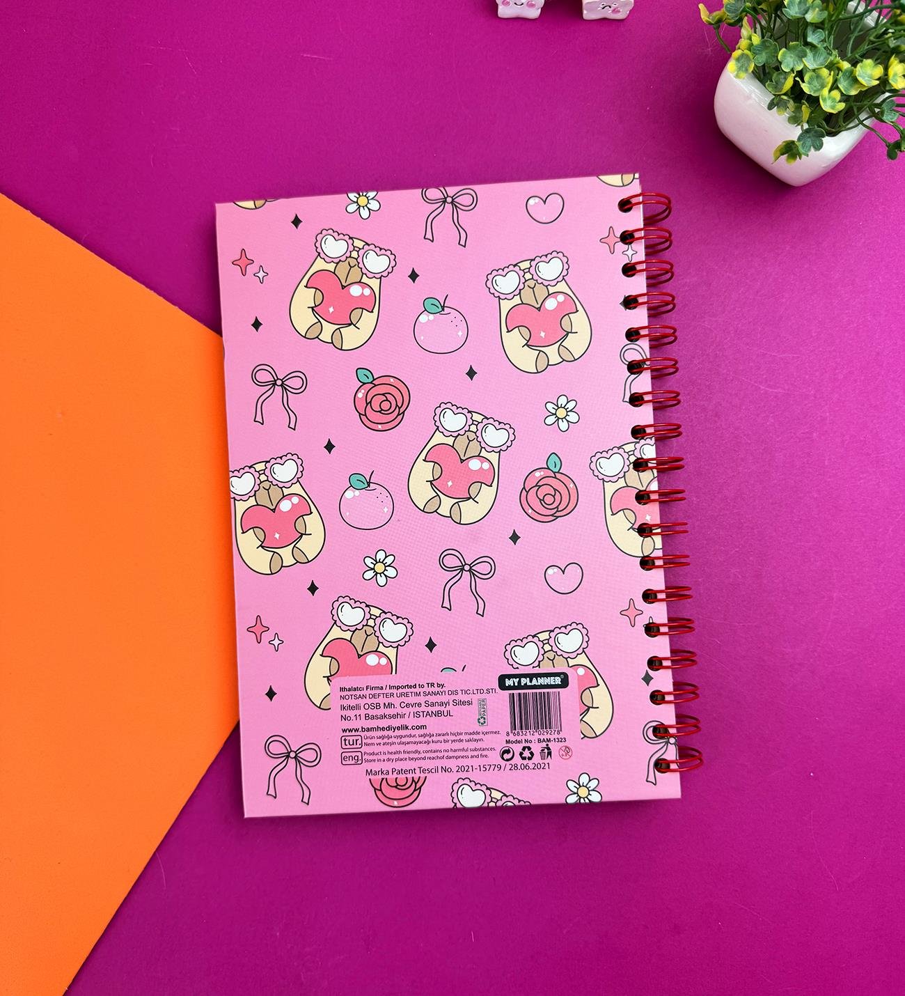 Capybara Fiyonk Tasarımlı Konuşan Ajanda	giftmodaBam-1323	