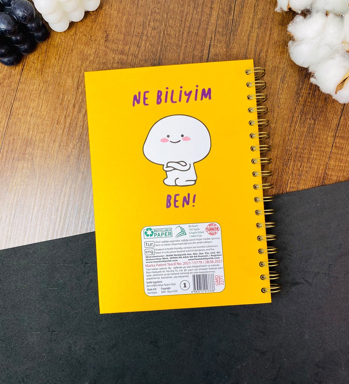 Ne Biliyim Ben Tasarımlı Konuşan Ajandagiftmoda Gmd100416