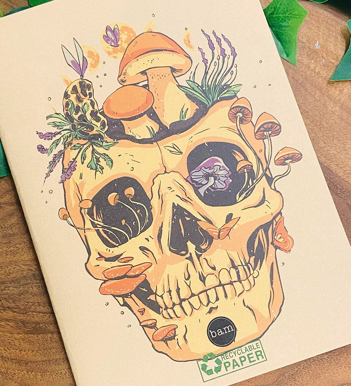 Skull Art Tasarımlı Dönüşümlü Kraft DeftergiftmodaGmd100303