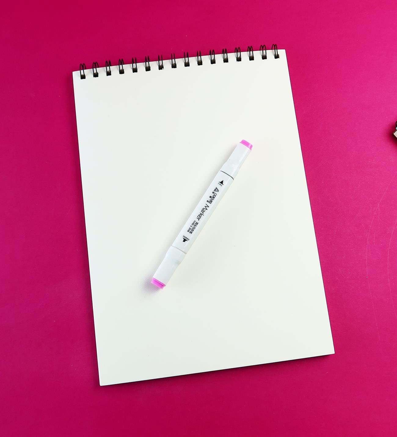 A4 Spiralli Akriliğe Uygun Sketchbook Resim Defteri – 300gr | 15 YaprakgiftmodaBm-2191