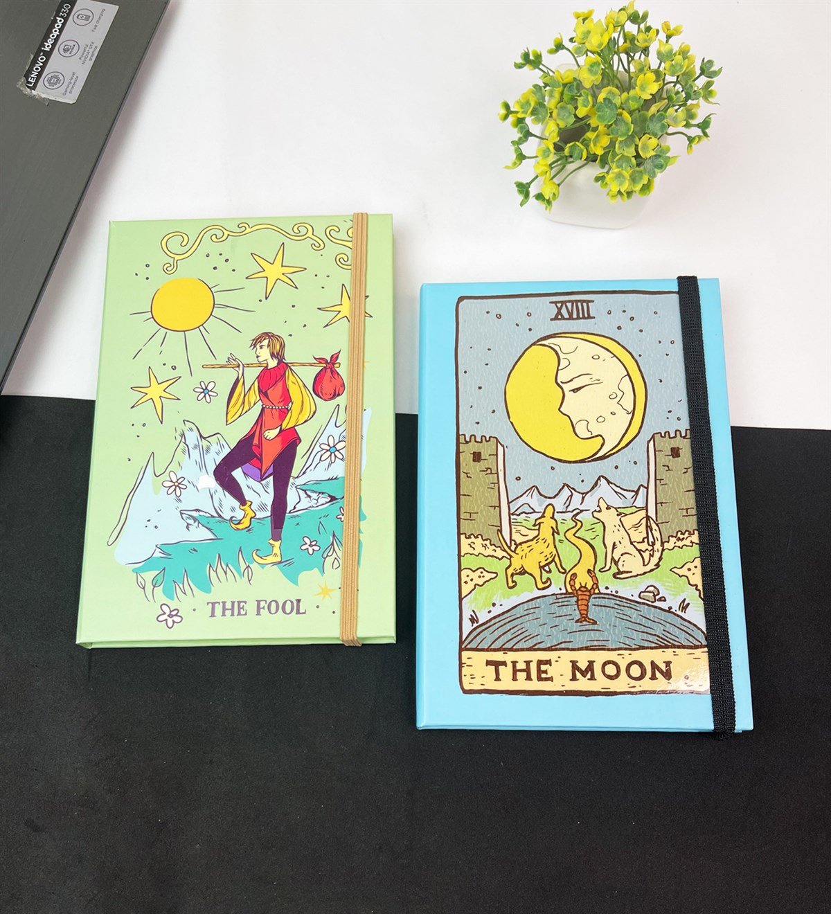 The Moon XVIII Ve The Fool Tasarımlı Lastikli DeftergiftmodaGmhs101834