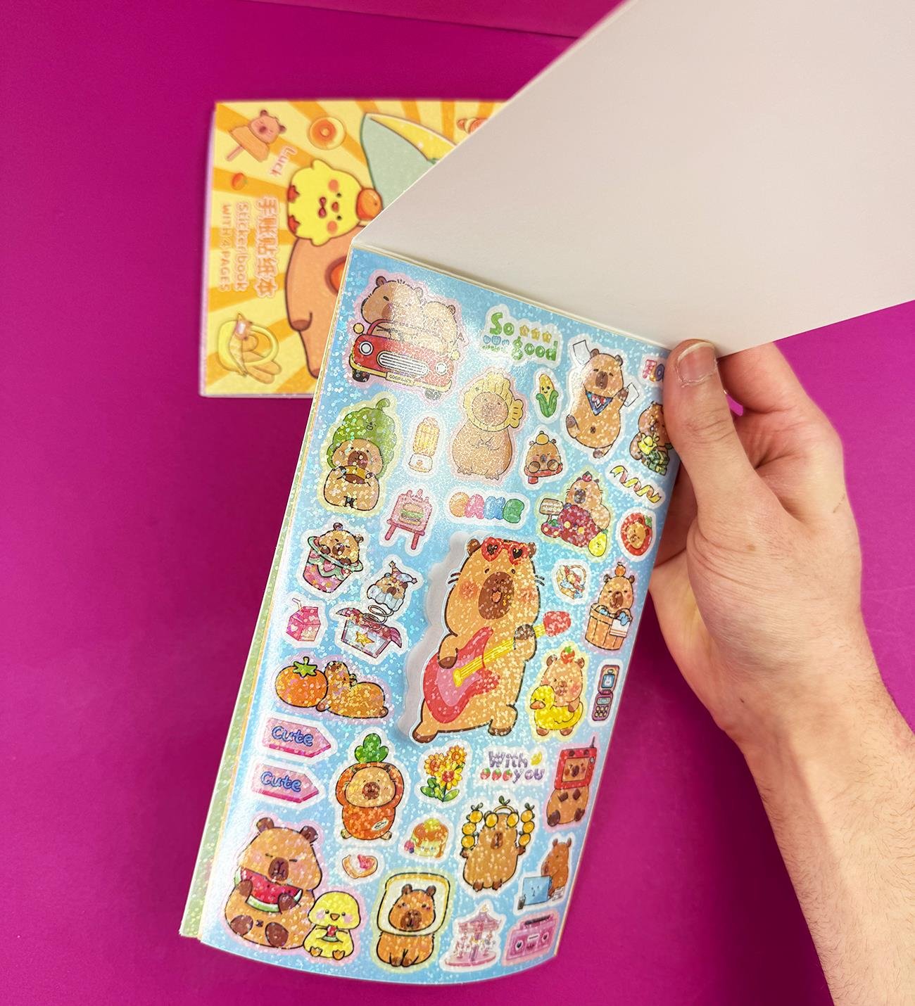 Capybara Tasarımlı Sticker DefterigiftmodaBM-1512