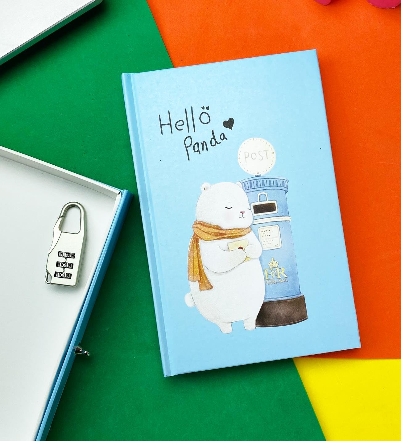 Panda Tasarımlı Kilitli Günlük DeftergiftmodaBM-1074