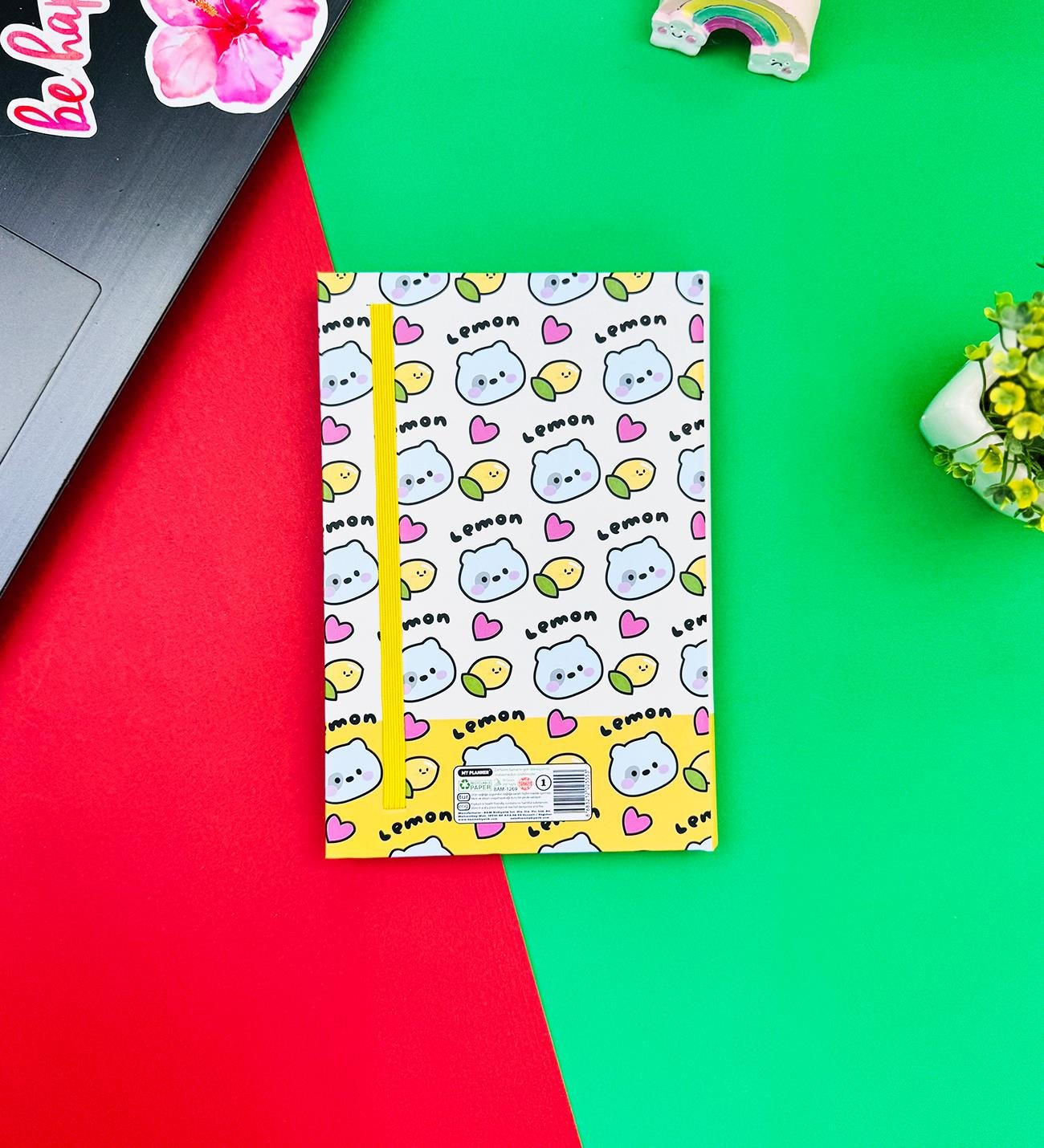 Lemon Tasarımlı Lastikli DeftergiftmodaBAM-1269