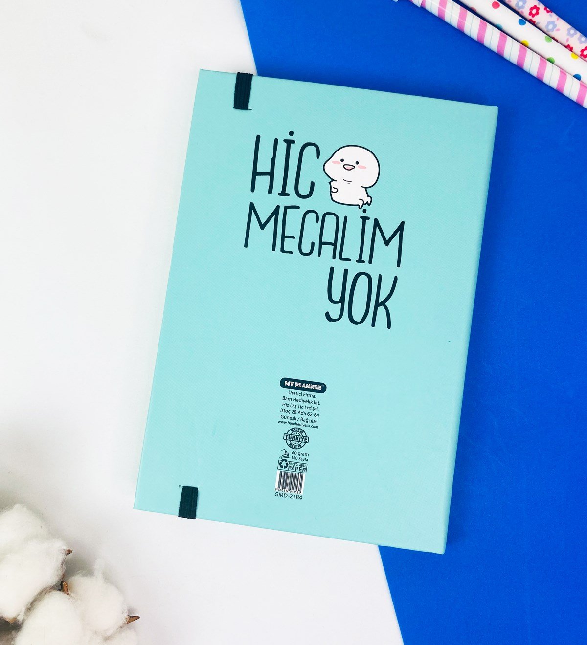 Hiç Mecalim Yok Tasarımlı Lastikli DeftergiftmodaGmd100314