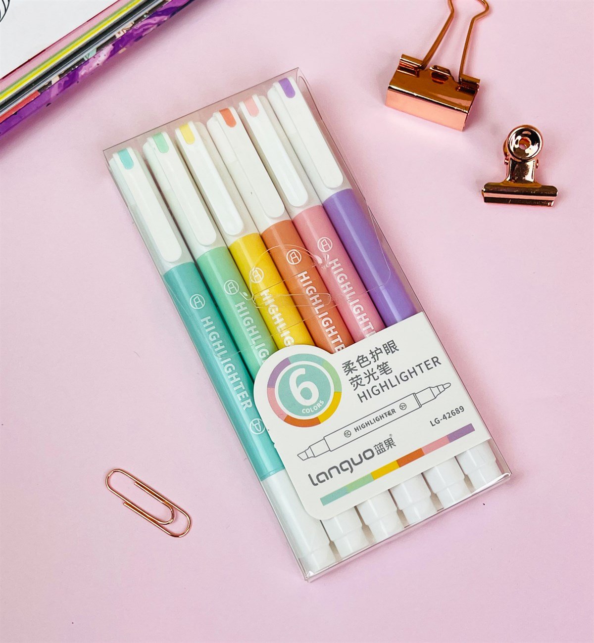 6'lı Pastel Renk Fosforlu KalemgiftmodaGm-4310