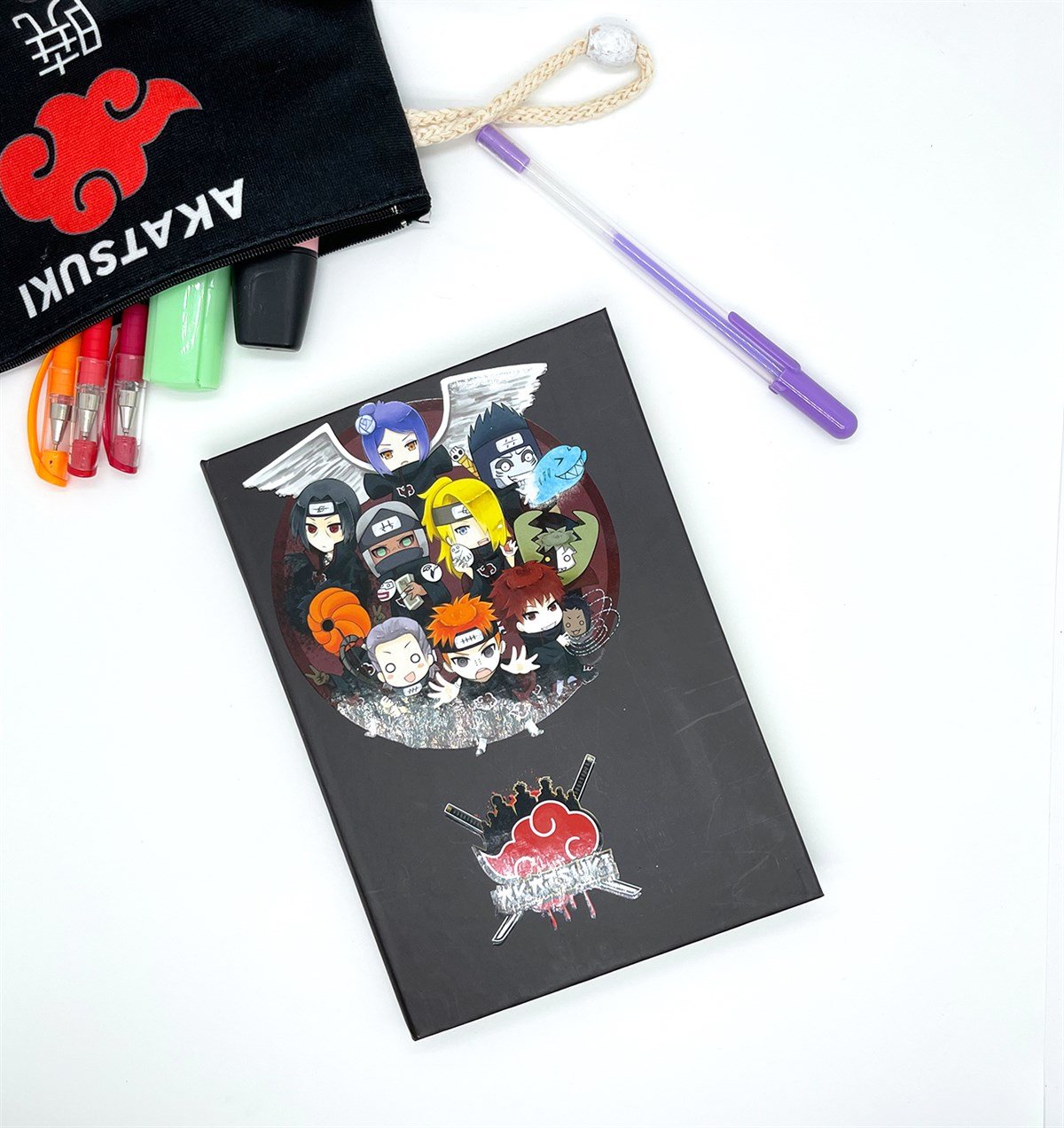 Akatsukı Tasarımlı Lastikli Defter	giftmodaGmd100090