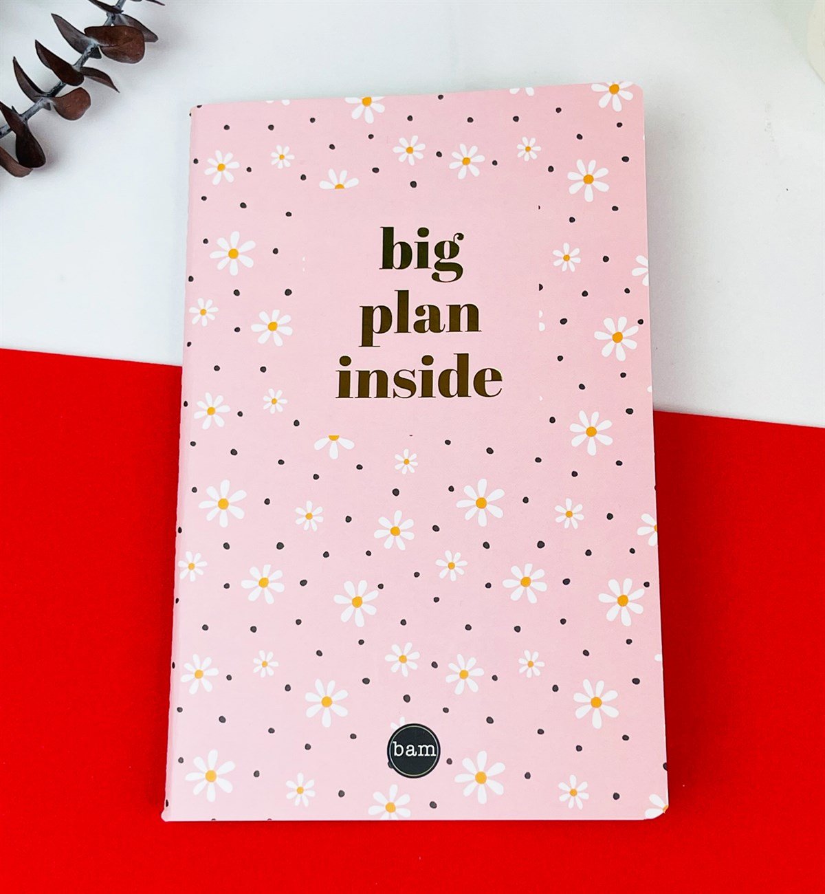 Papatya Tasarımlı Dikişli DeftergiftmodaGmd100211