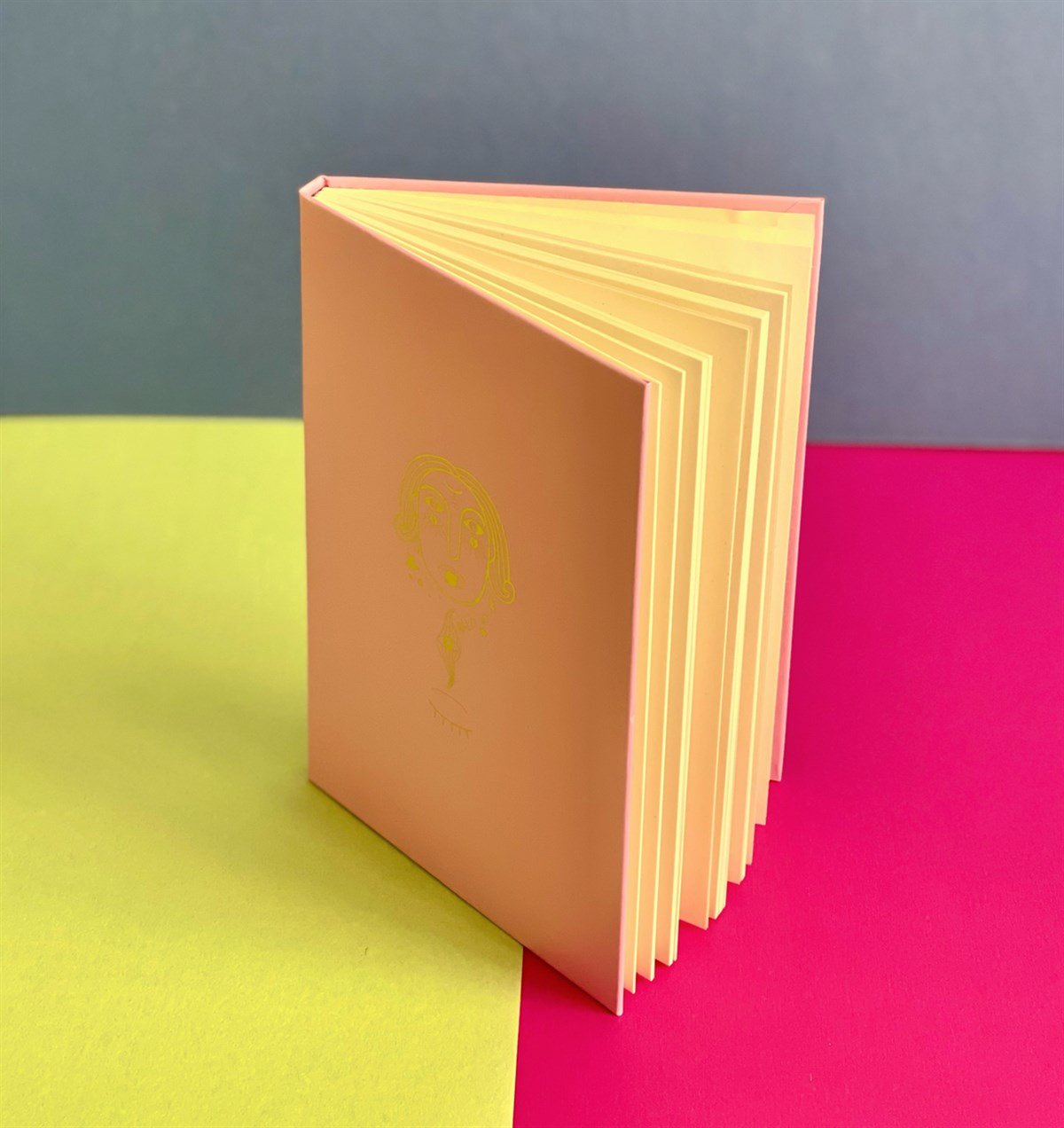 Pembe Tarot Tasarımlı Lastikli DeftergiftmodaGmd100074	