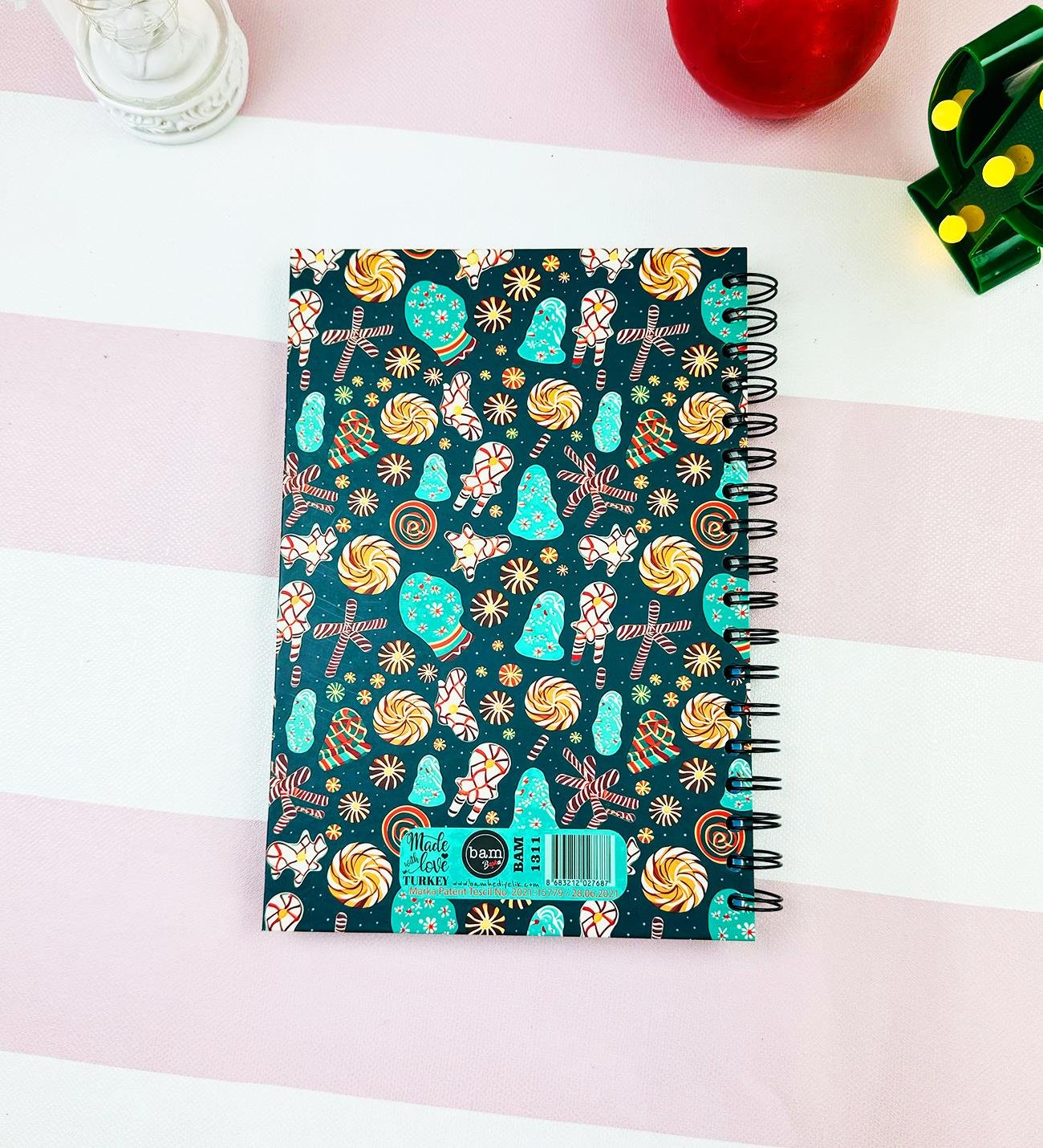 Şeker Diyarı Yılbaşı Tasarımlı Konuşan Ajanda	giftmodaBam-1311