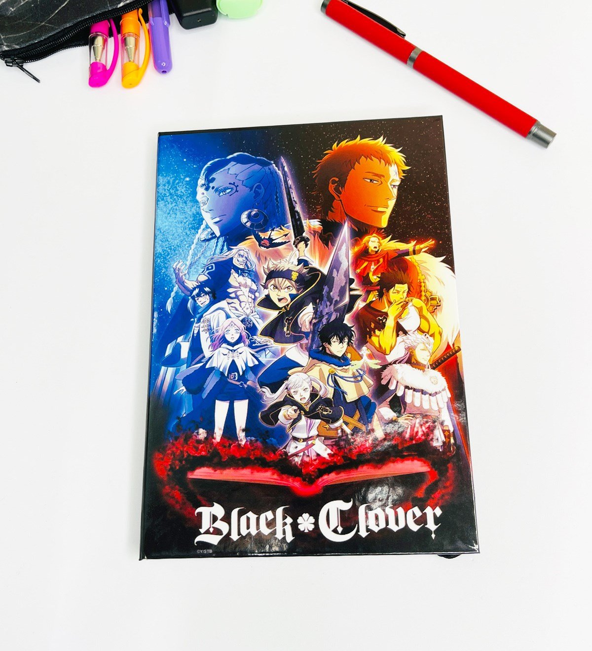 Black Clover Tasarımlı Lastikli DeftergiftmodaGmd100140