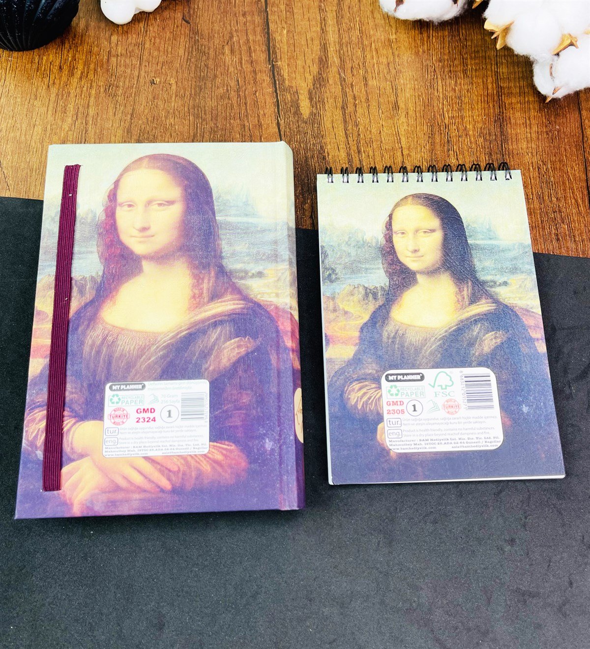Mona Lisa Kalın Kitap Görünümlü Defter Ve Sketch BookgiftmodaGmhs101819