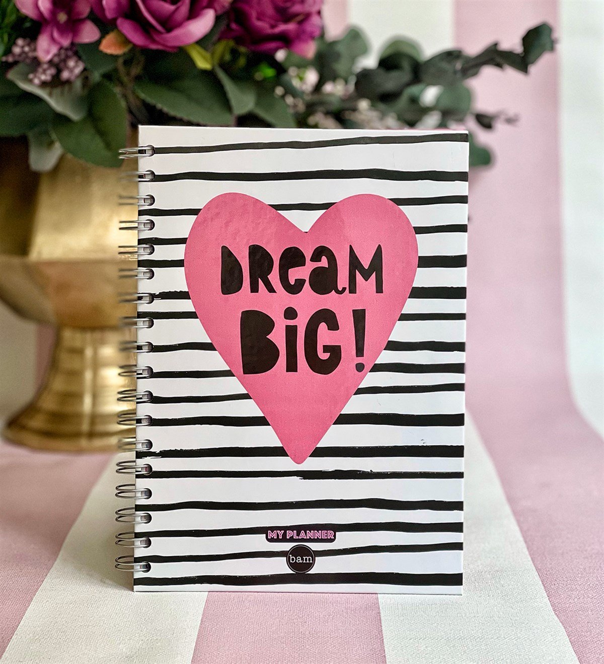 Dream Big Tasarımlı Spiralli DefterGiftmodaGmd100105