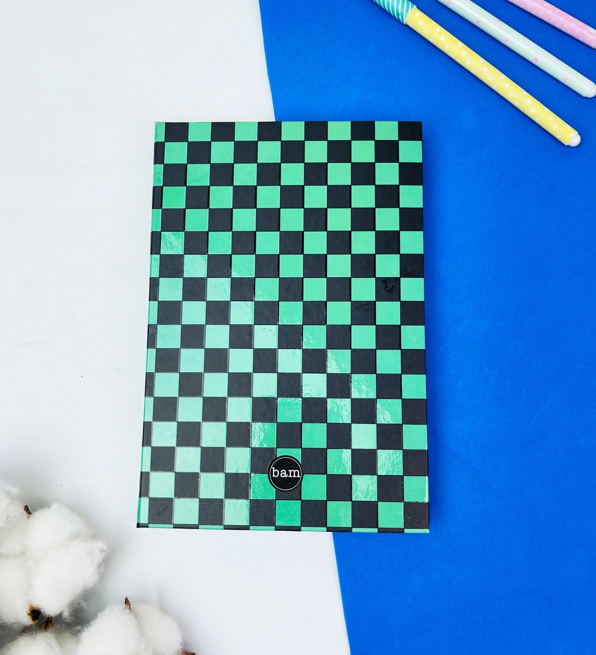 Yeşil Dama Tasarımlı Lastikli Defter	giftmodaGmd100376