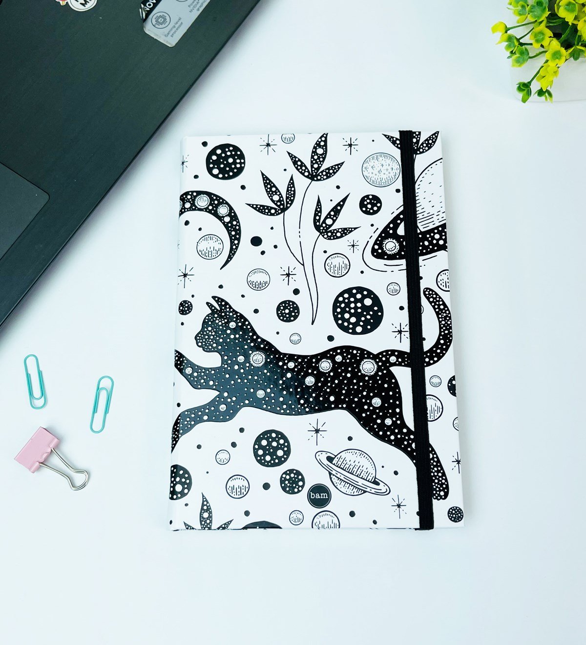 Tarot Kedi Tasarımlı Lastikli Defter	giftmodaGmd100443