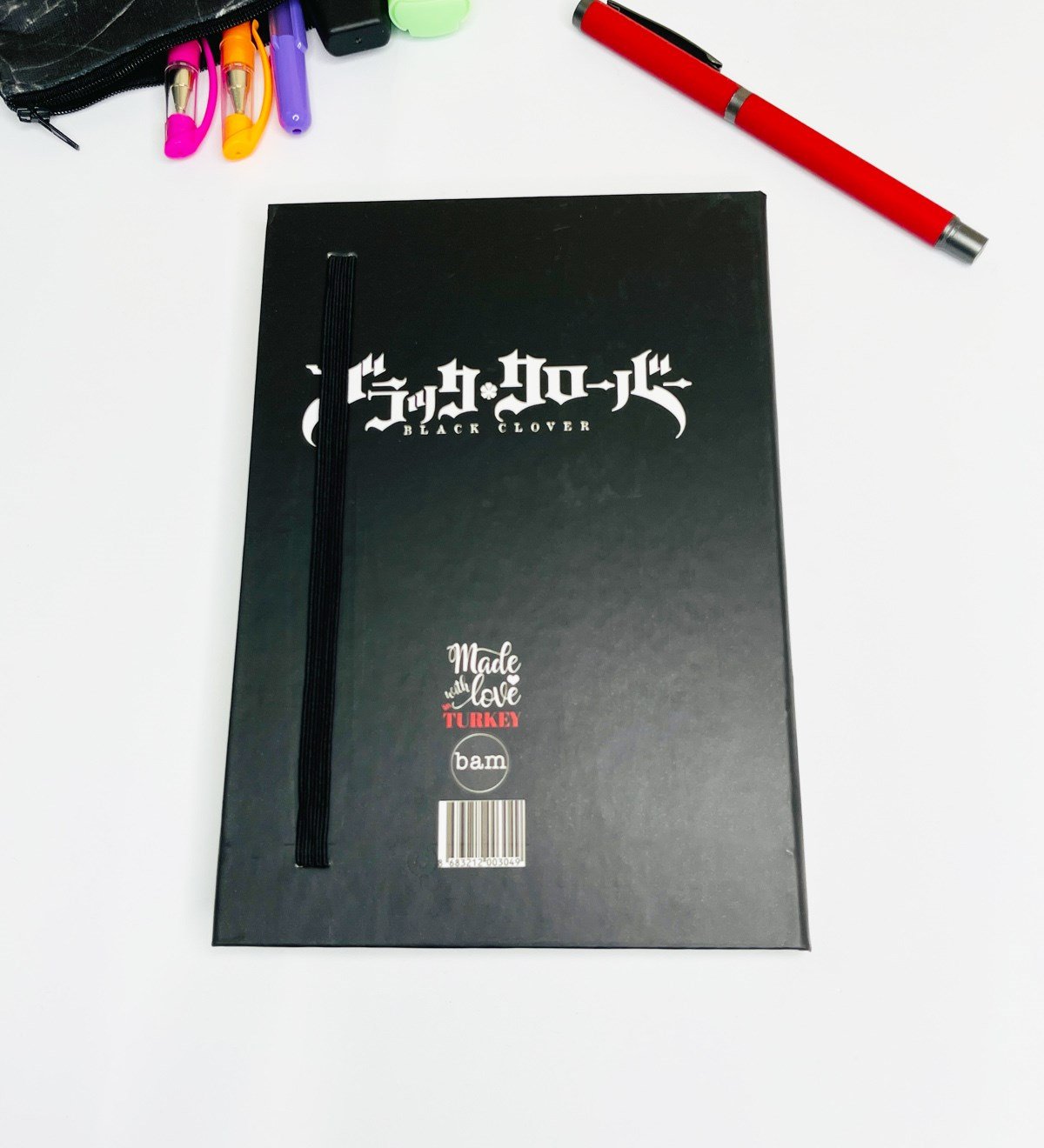 Black Clover Tasarımlı Lastikli DeftergiftmodaGmd100140