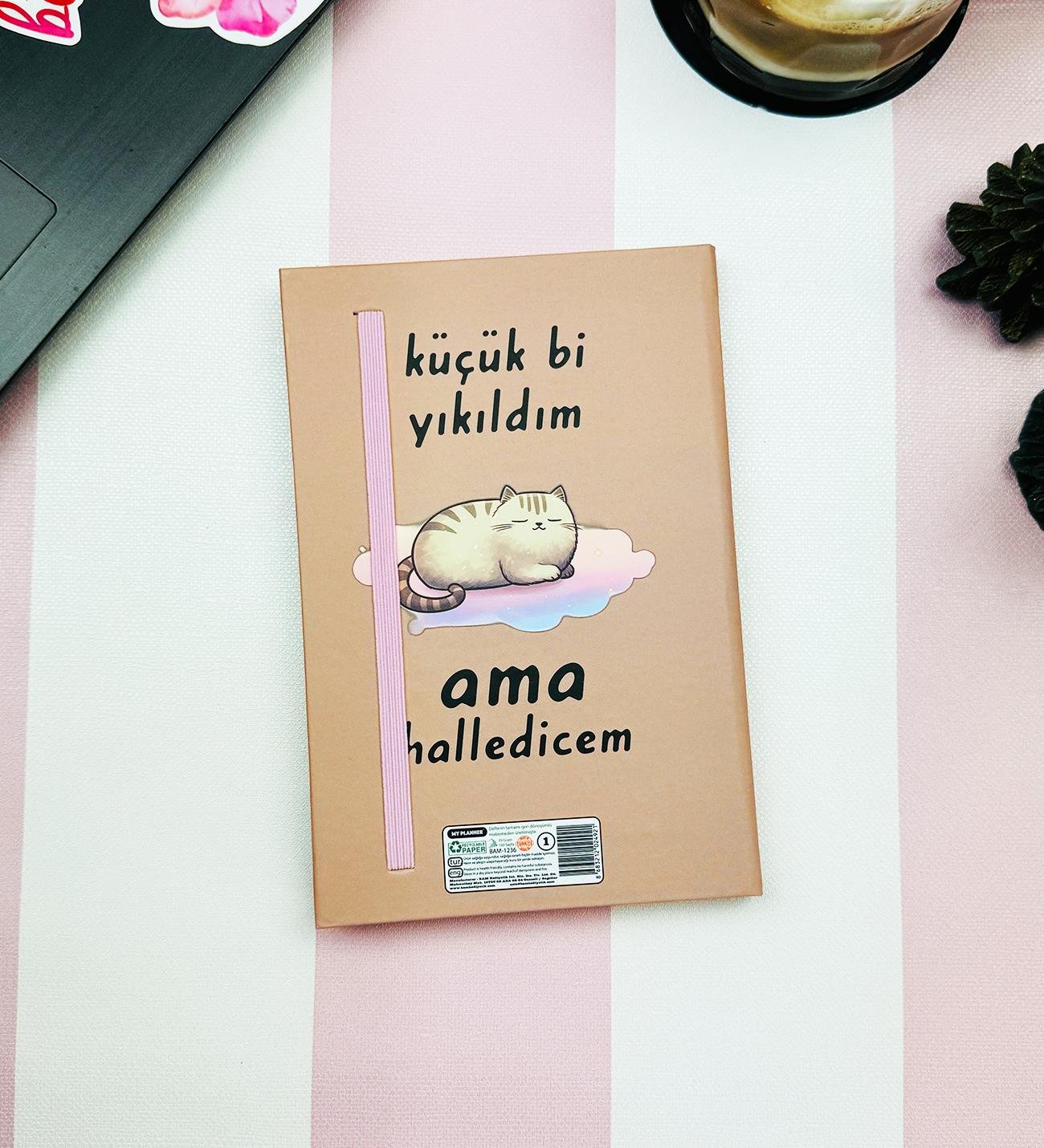 Küçük Bi Yıkıldım V2 Tasarımlı Lastikli DeftergiftmodaBam-1236