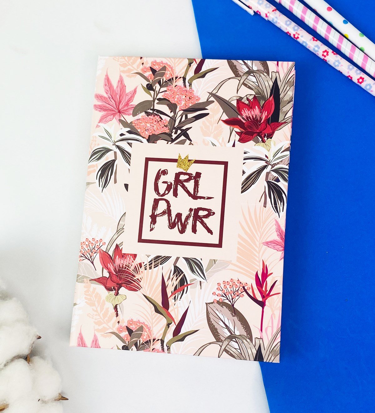 Girl Power Tasarımlı Lastikli DeftergiftmodaGmd100307