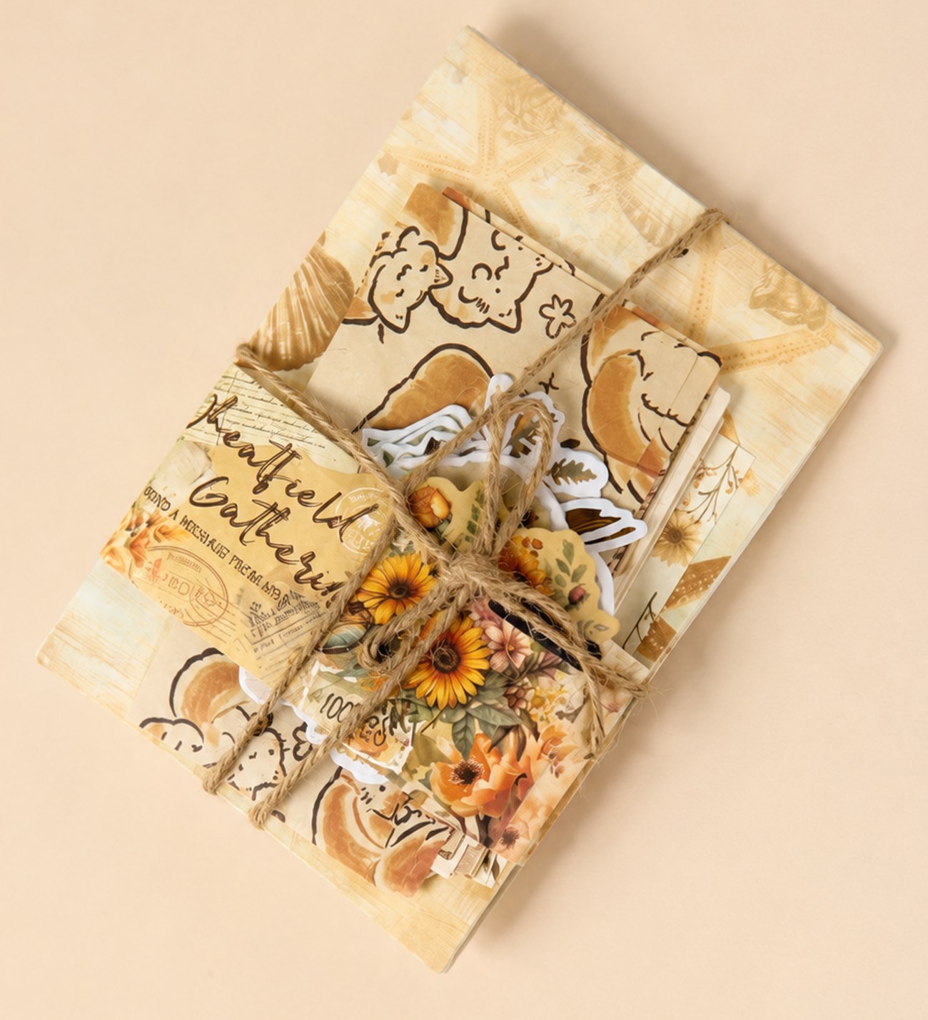Vintage Scrapbook Başlangıç Dekoratif Kağıt Seti giftmodaBM-2584