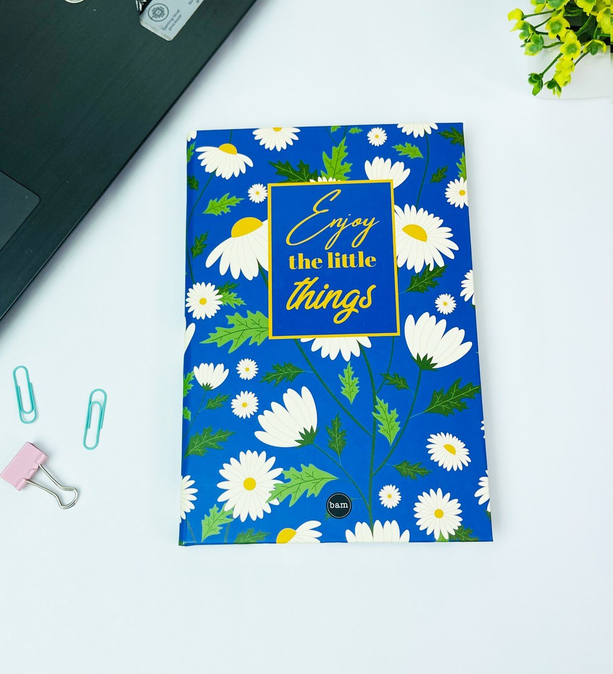 Küçük Şeylerden Zevk Al Tasarımlı Lastikli DeftergiftmodaGmd100444