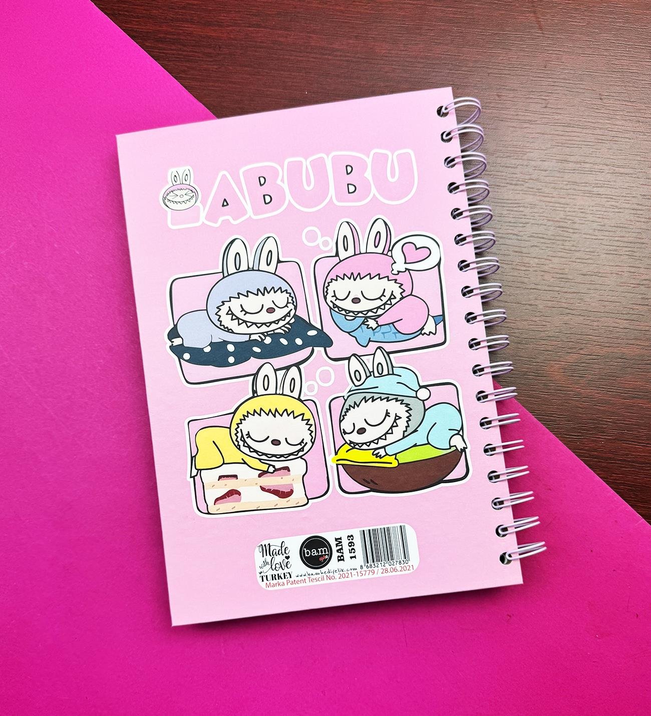 Labubu Tasarımlı Konuşan AjandagiftmodaBM-1593