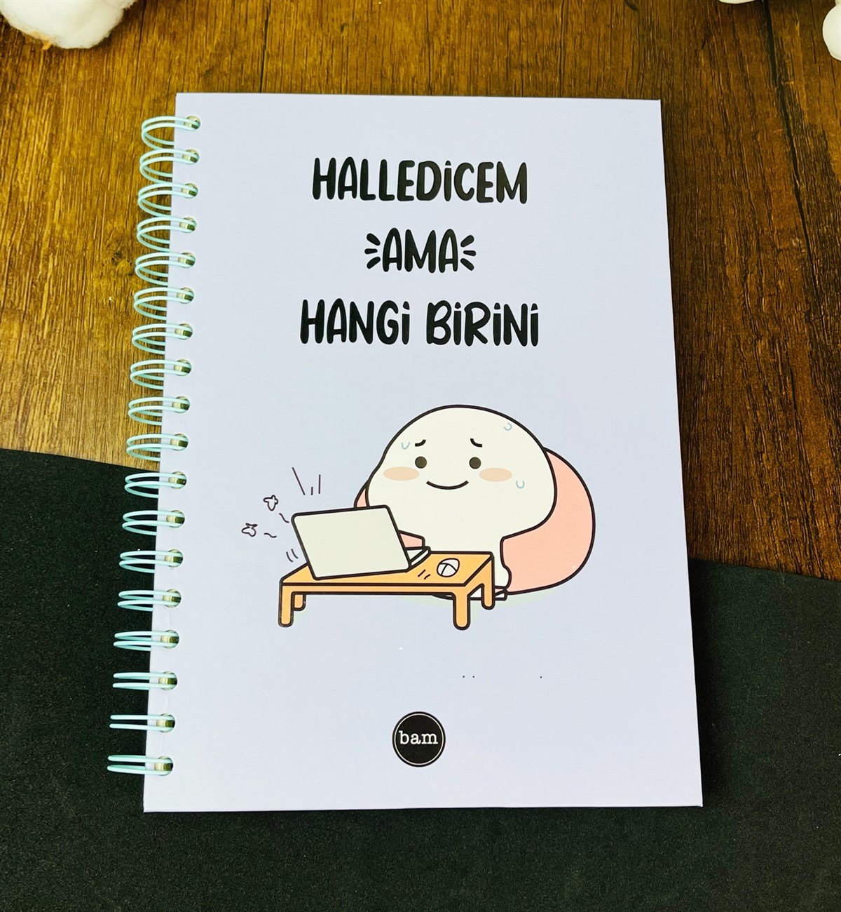 Halledicem Ama Hangi Birini Tasarımlı Spiralli DeftergiftmodaGmd100186