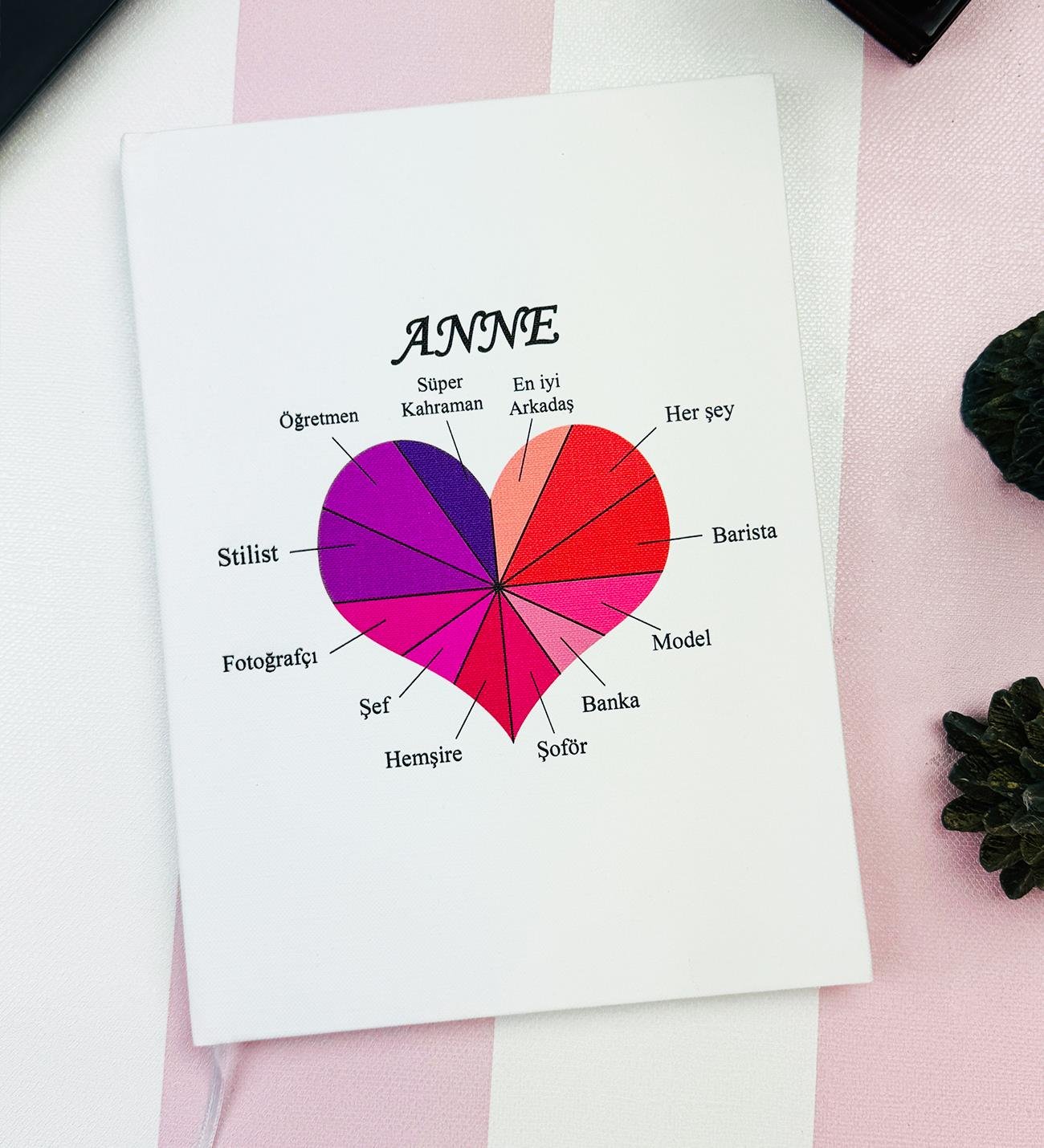 Süper Anne Tasarımlı Sert Kapaklı DeftergiftmodaGmd100575