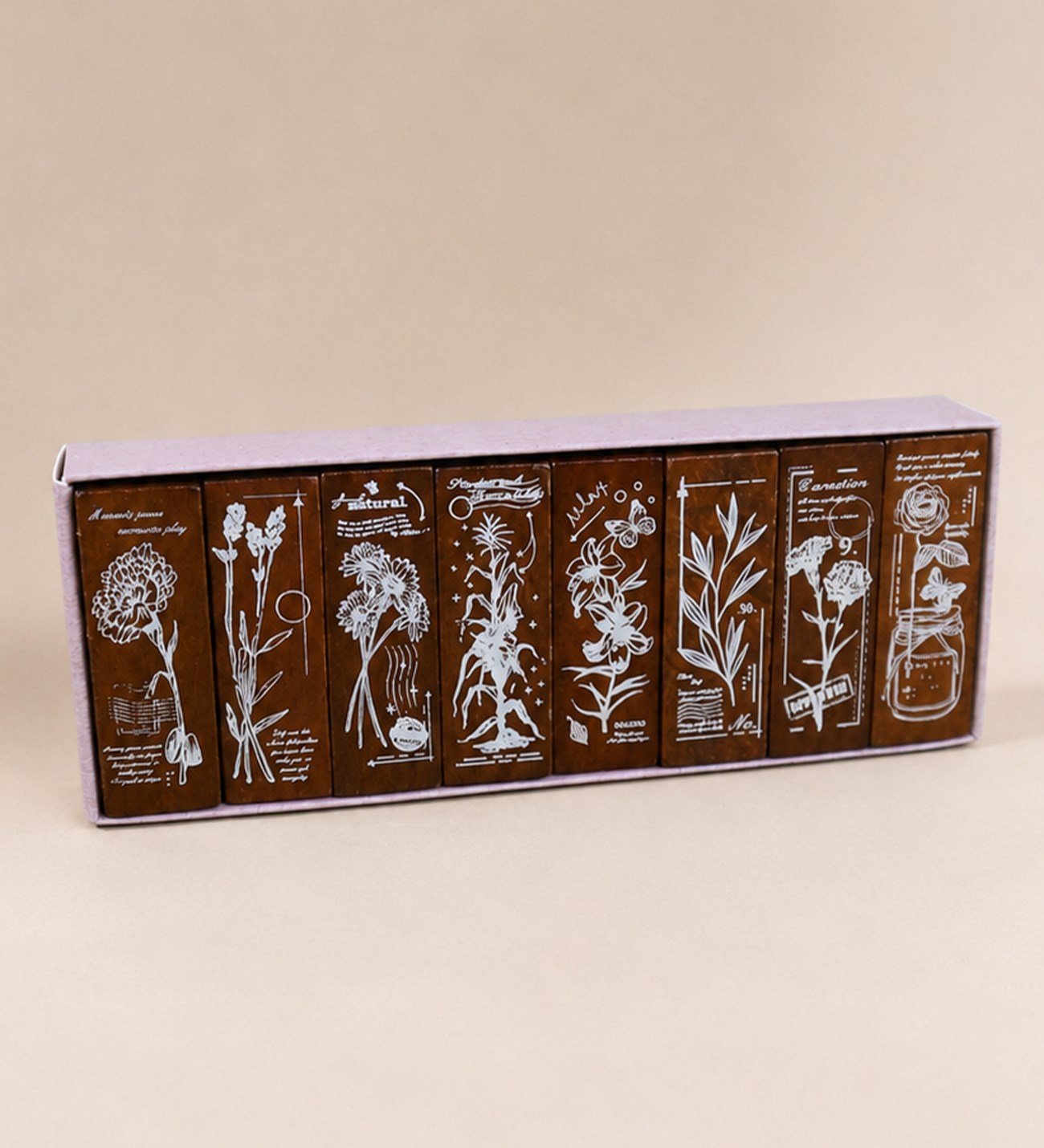 Vintage Flora Ahşap Scrapbook Mühür SetigiftmodaBM-2577