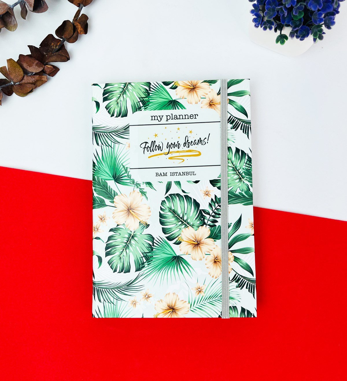 Follow Your Dreams Tasarımlı Lastikli DeftergiftmodaGmd100223	