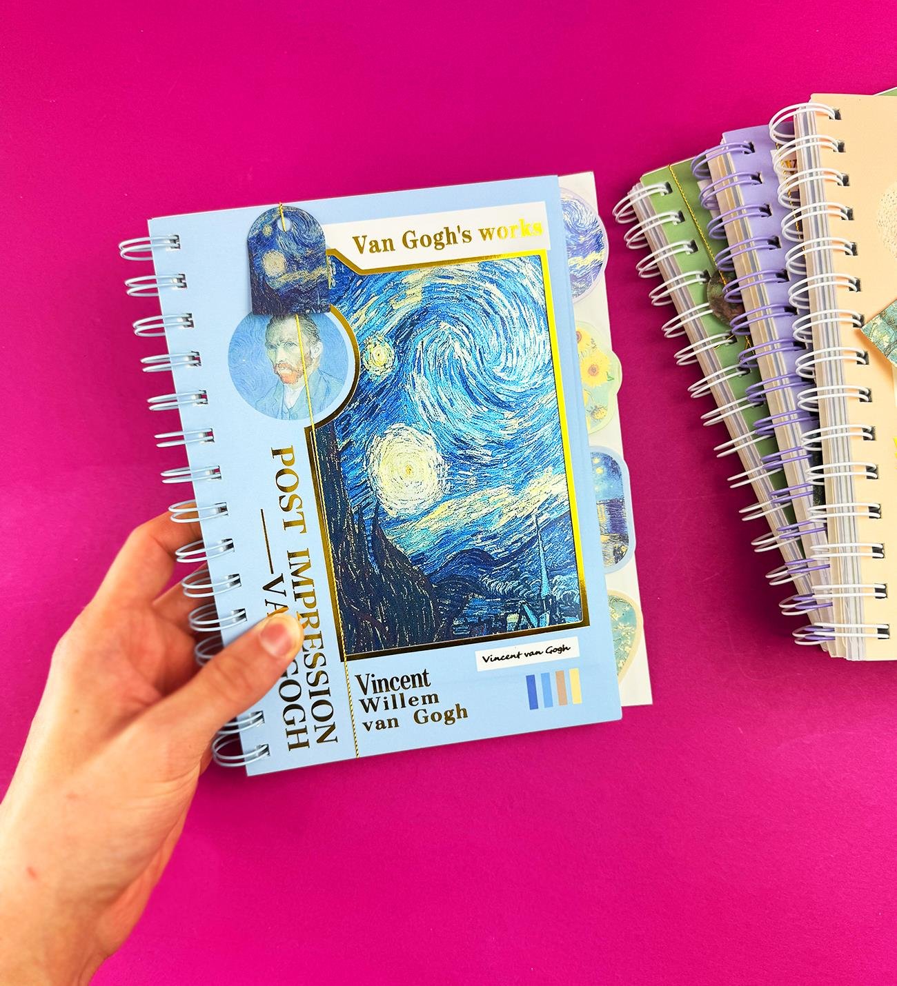 Van Gogh Hologram Kapaklı DeftergiftmodaBM-1550